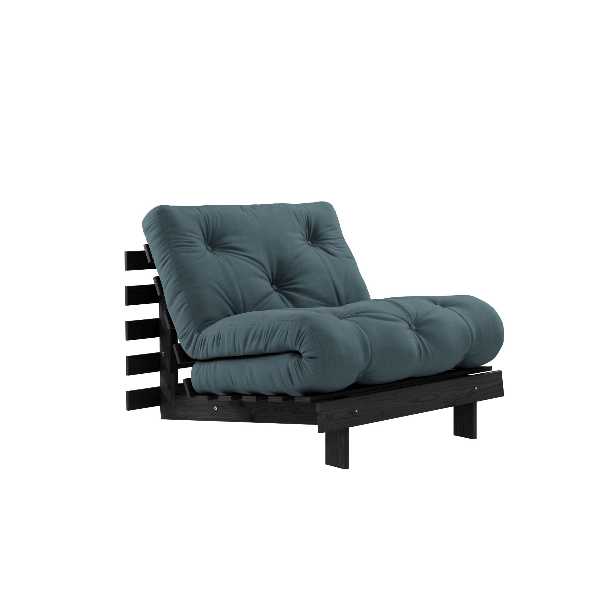 Karup Design Daybett "Roots Sofa Bed, Schlafsofa, Bettfunktion, FSC-Massivholz, B: 90 cm" Erhältlich in Breite 90 cm, 140 cm oder 160 cm, Inkl. Futonmatratze. Made in Europe, minimalistisches Design