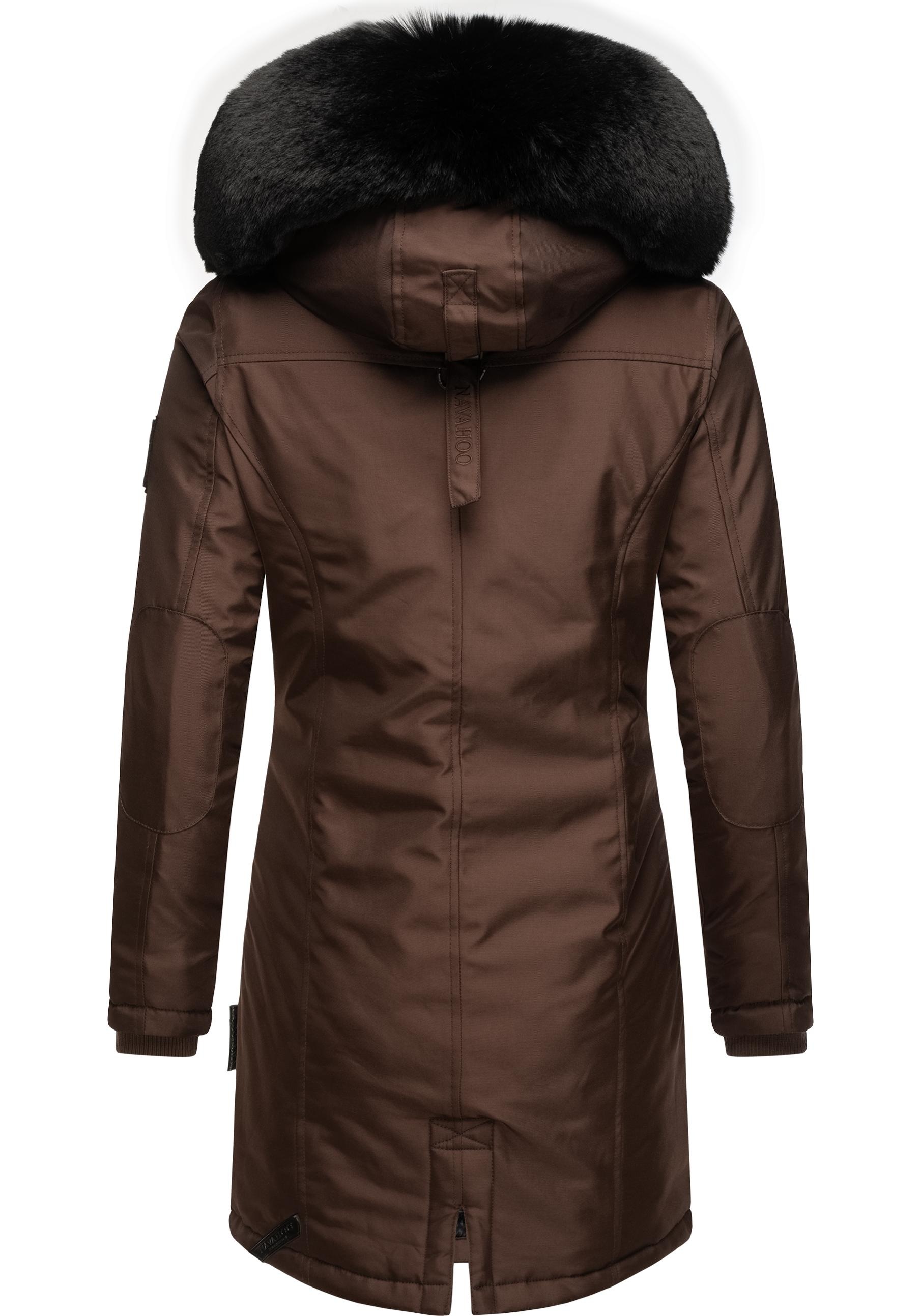 Navahoo Wintermantel »Tiniis«, Parka mit abnehmbarer Kapuze und extra Einkaufstasche