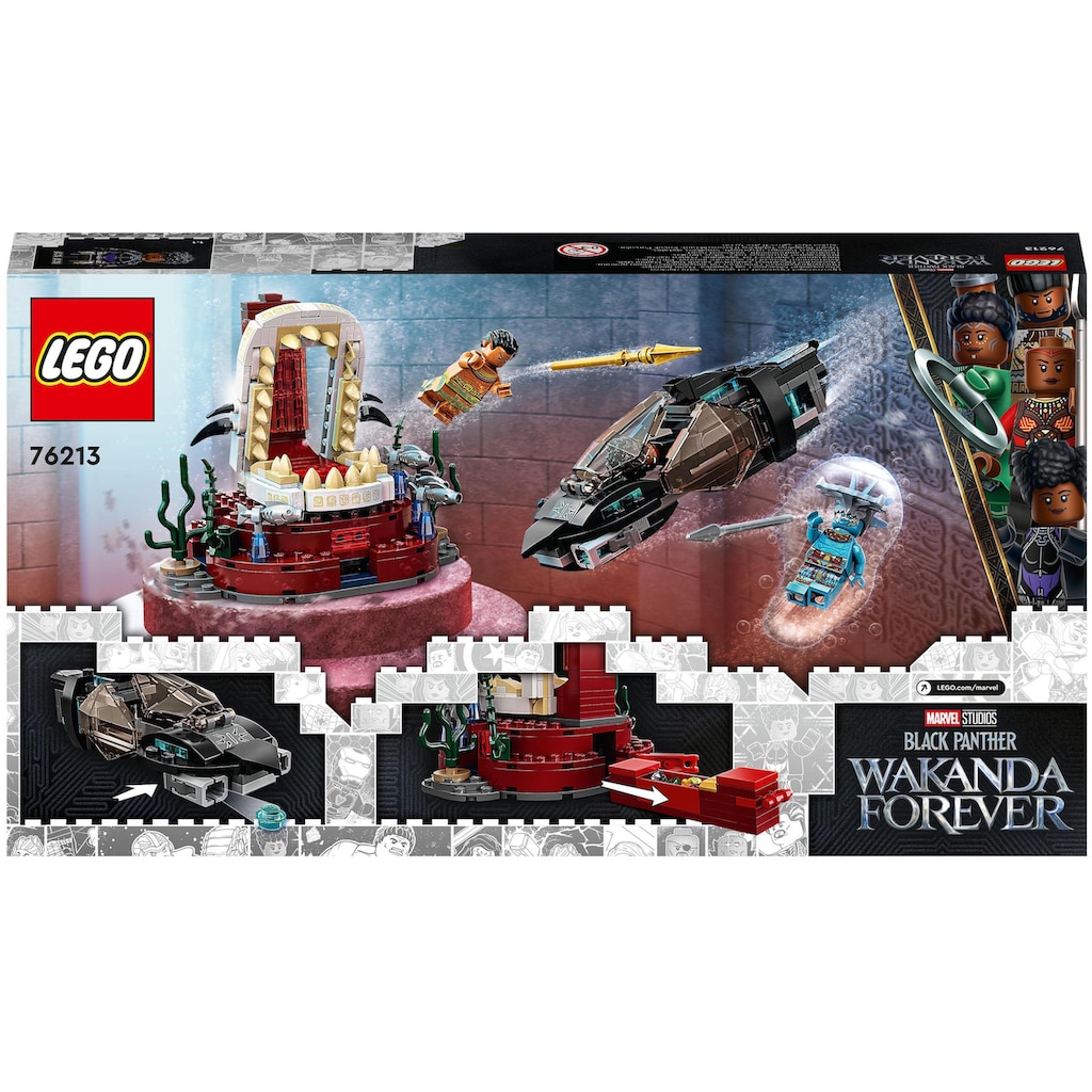 LEGO® Konstruktionsspielsteine »König Namors Thronsaal (76213), LEGO® Marvel«, (355 St.), Made in Europe