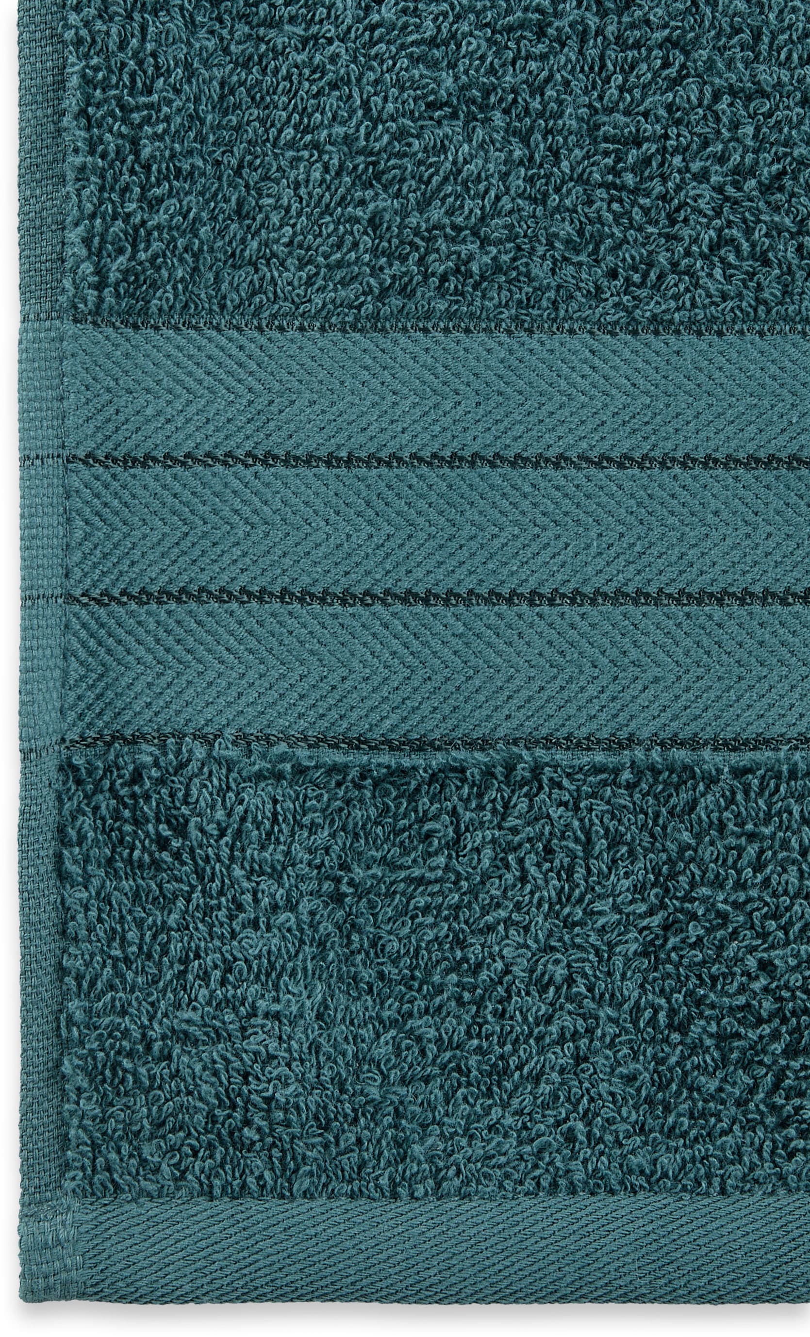 good morning Handtücher »Uni«, (Set, 4 St., 4 Handtücher (50x100 cm), Baumwolle, Walkfrottee, Bordüre, 500 GSM, Einfarbig, ohne Aufhängung