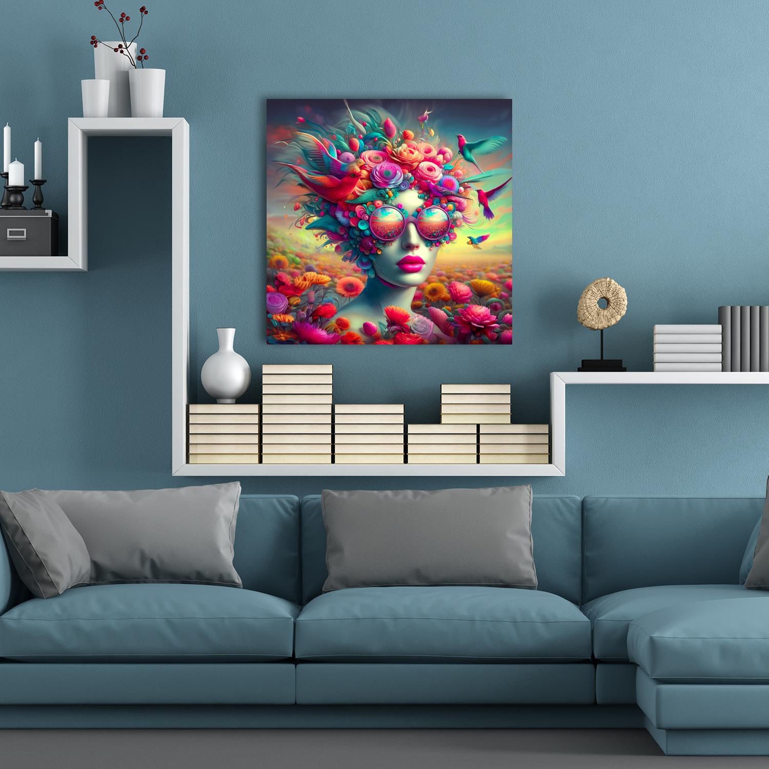 queence Acrylglasbild "Frauen mit ausgefallenen Brillen - Katharina Kolenda günstig online kaufen
