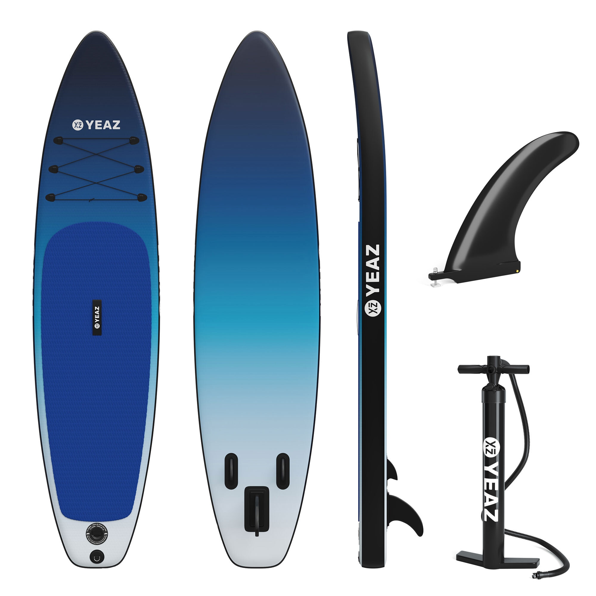 YEAZ Inflatable SUP-Board "SUP Board OCEAN BEACH - EXOTRACE -", blau, Wassersportboards