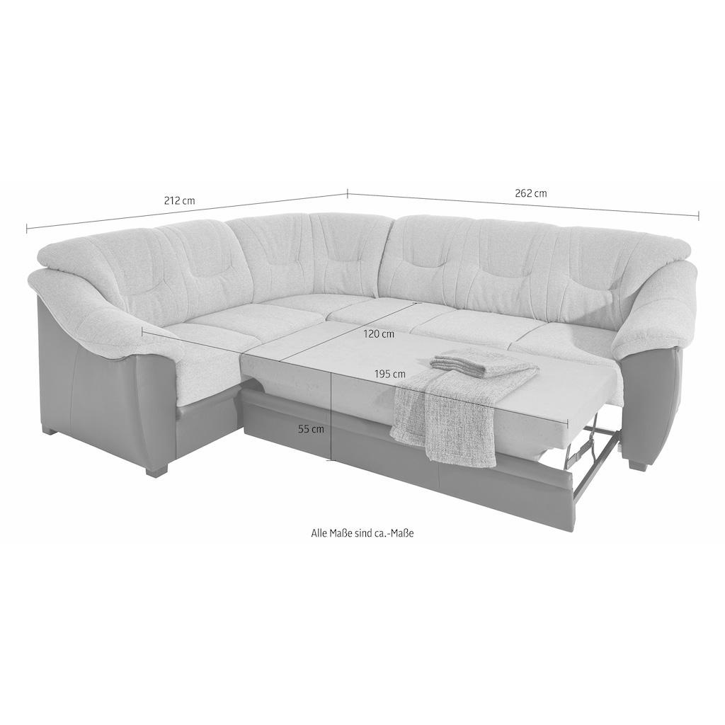 sit&more Ecksofa »Savona L-Form«