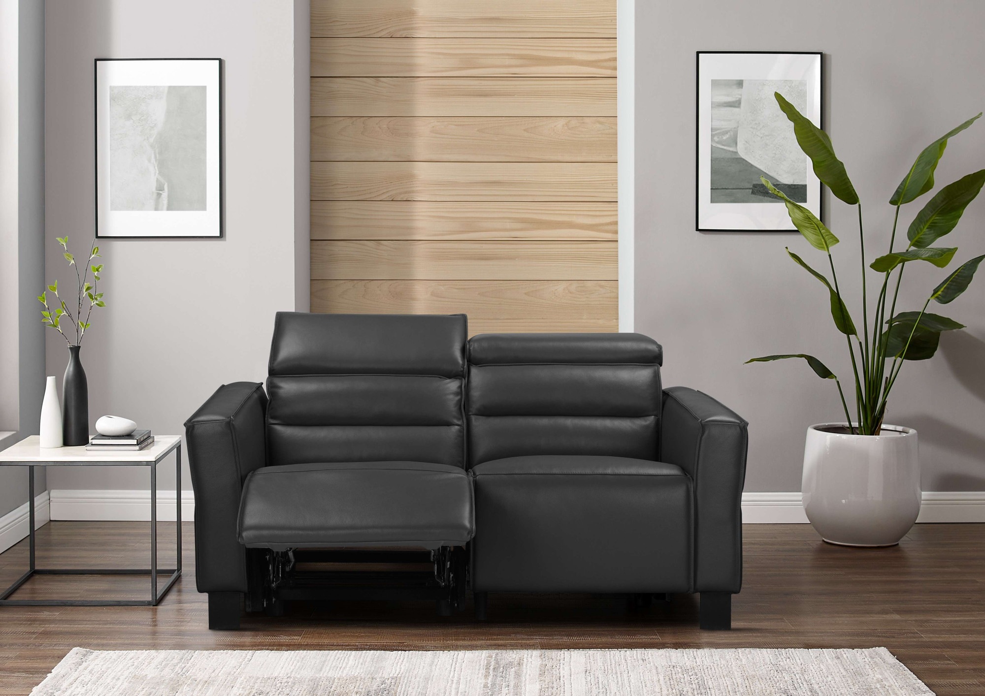 Thumbnail - Home affaire 2-Sitzer "Carpari, 162 cm, mit manueller od. elektrischer Relaxfunktion" (USB A/C), sowie Kopfteilverstellu...