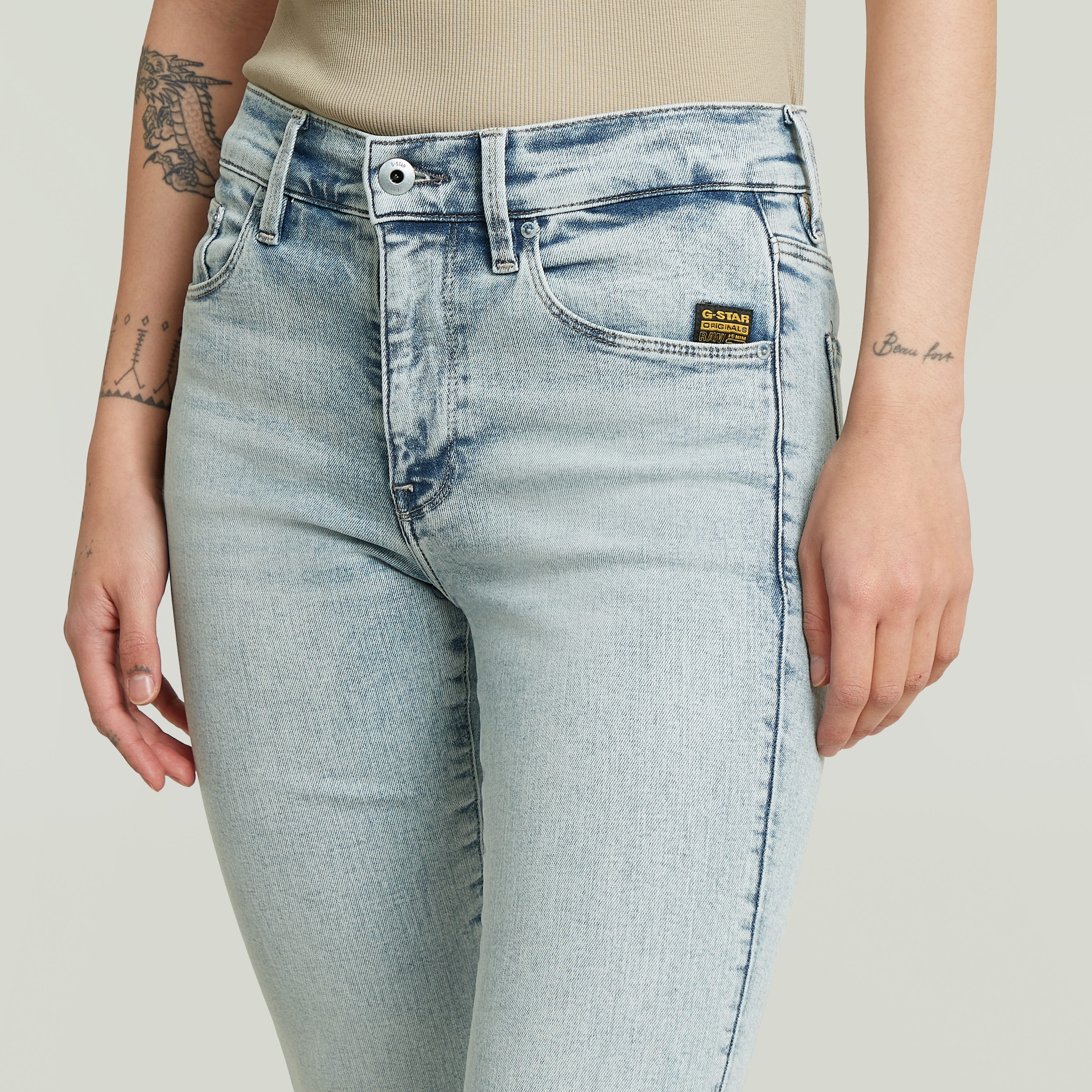 G-STAR Bootcut-Jeans »3301 Flare Wmn« aus Stretch-Denim