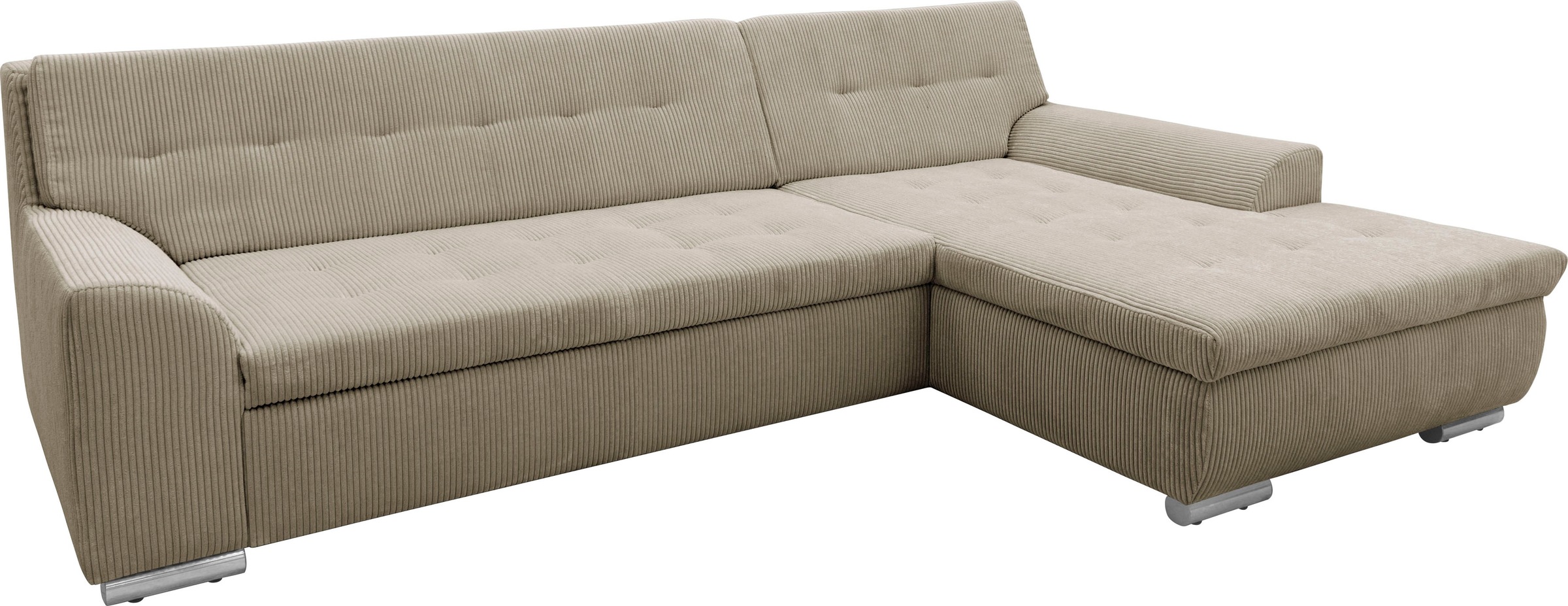 DOMO collection Ecksofa "Treviso viele Bezüge, auch in Cord, L-Form, B/T/H: günstig online kaufen