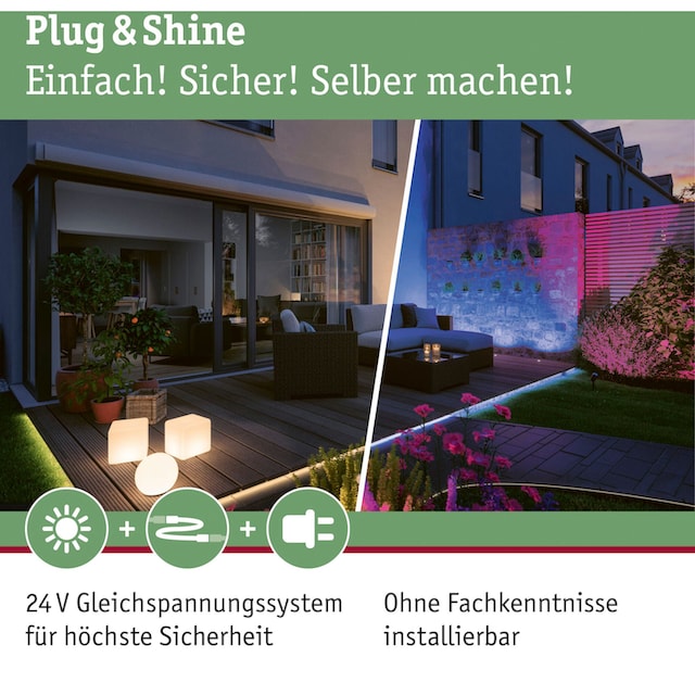 Paulmann LED Gartenstrahler »Plug & Shine«, 3 flammig-flammig, 3000K 6W 24V  IP65 kaufen | BAUR