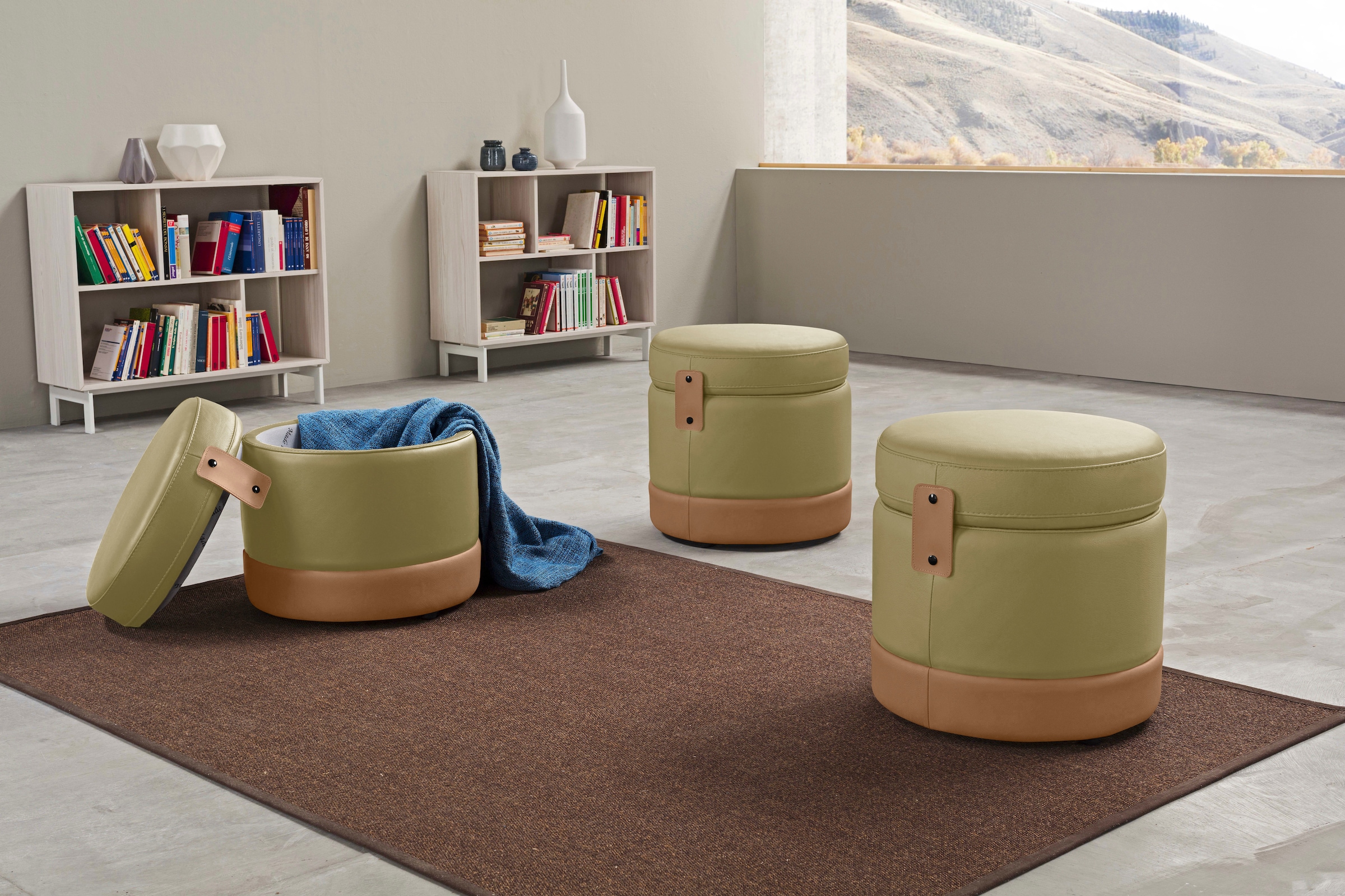 Egoitaliano Hocker "Tonder, Designhocker als Blickfang mit tollen Details" günstig online kaufen