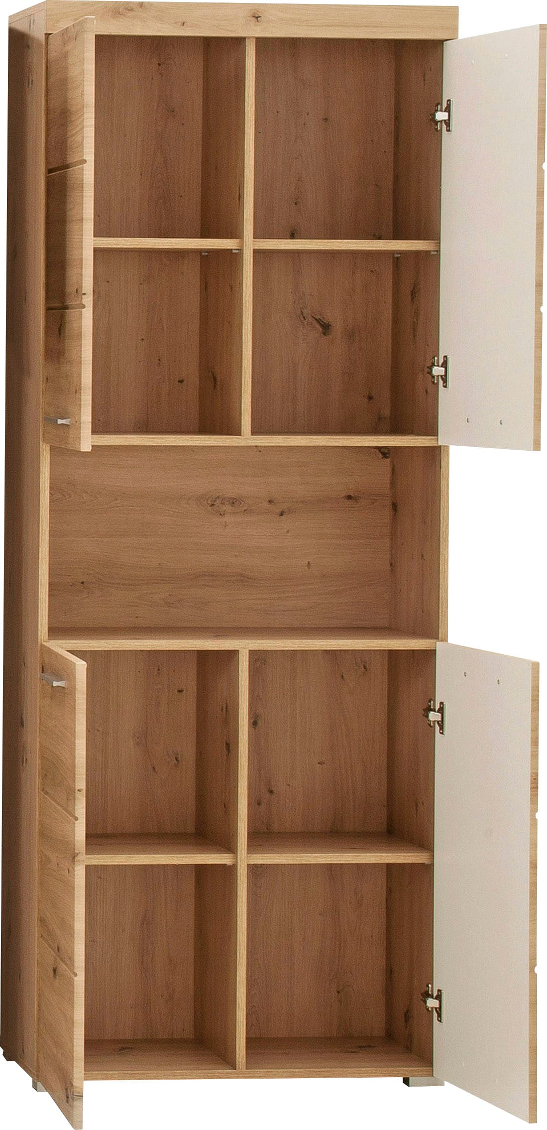 INOSIGN Hochschrank »Avena«, Badezimmerhochschrank mit offenem Fach, 4 Türen und 4 Einlegeböden