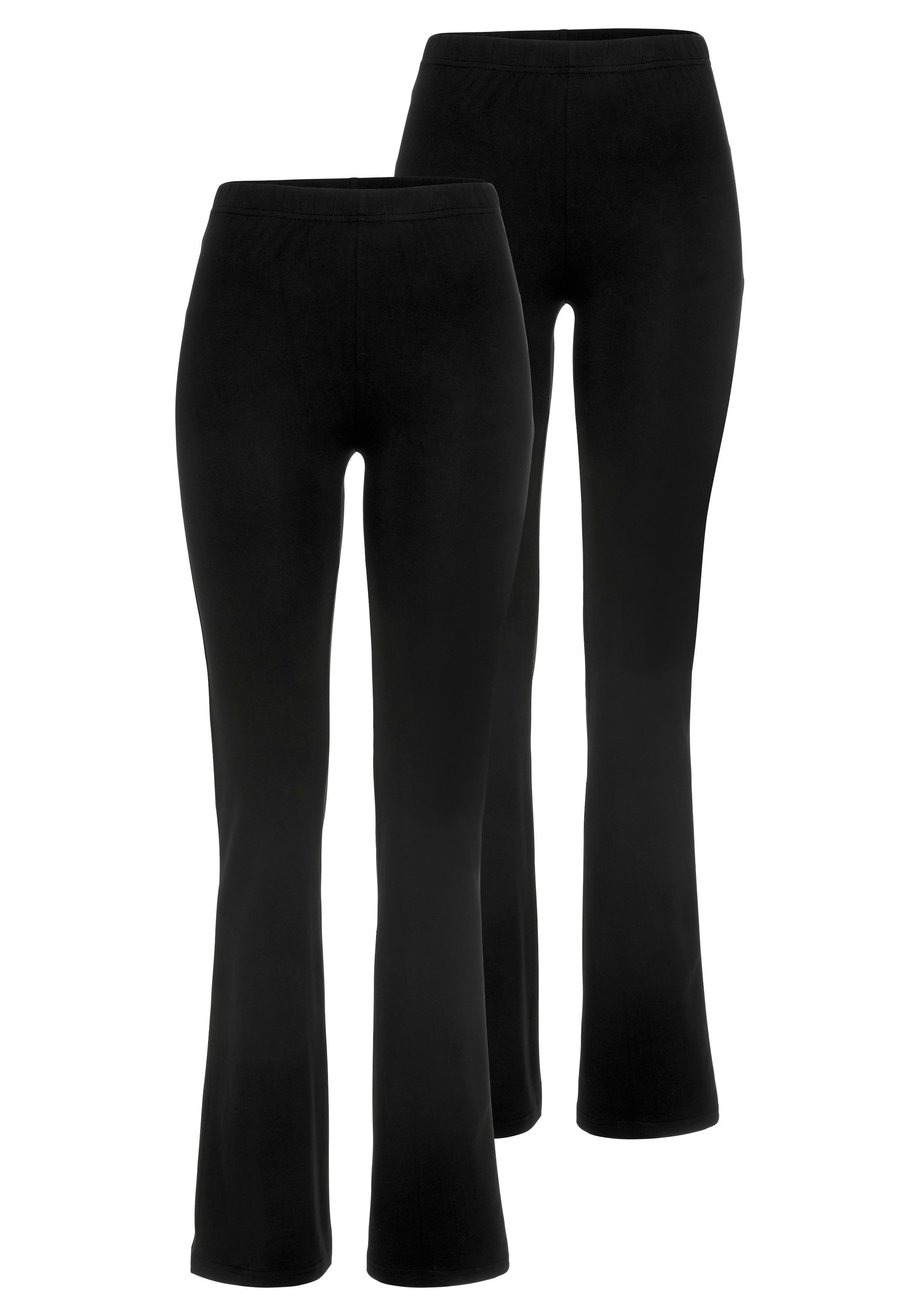 Flashlights Leggings, (Packung, 2 tlg., 2er-Pack), mit leicht ausgestelltem günstig online kaufen