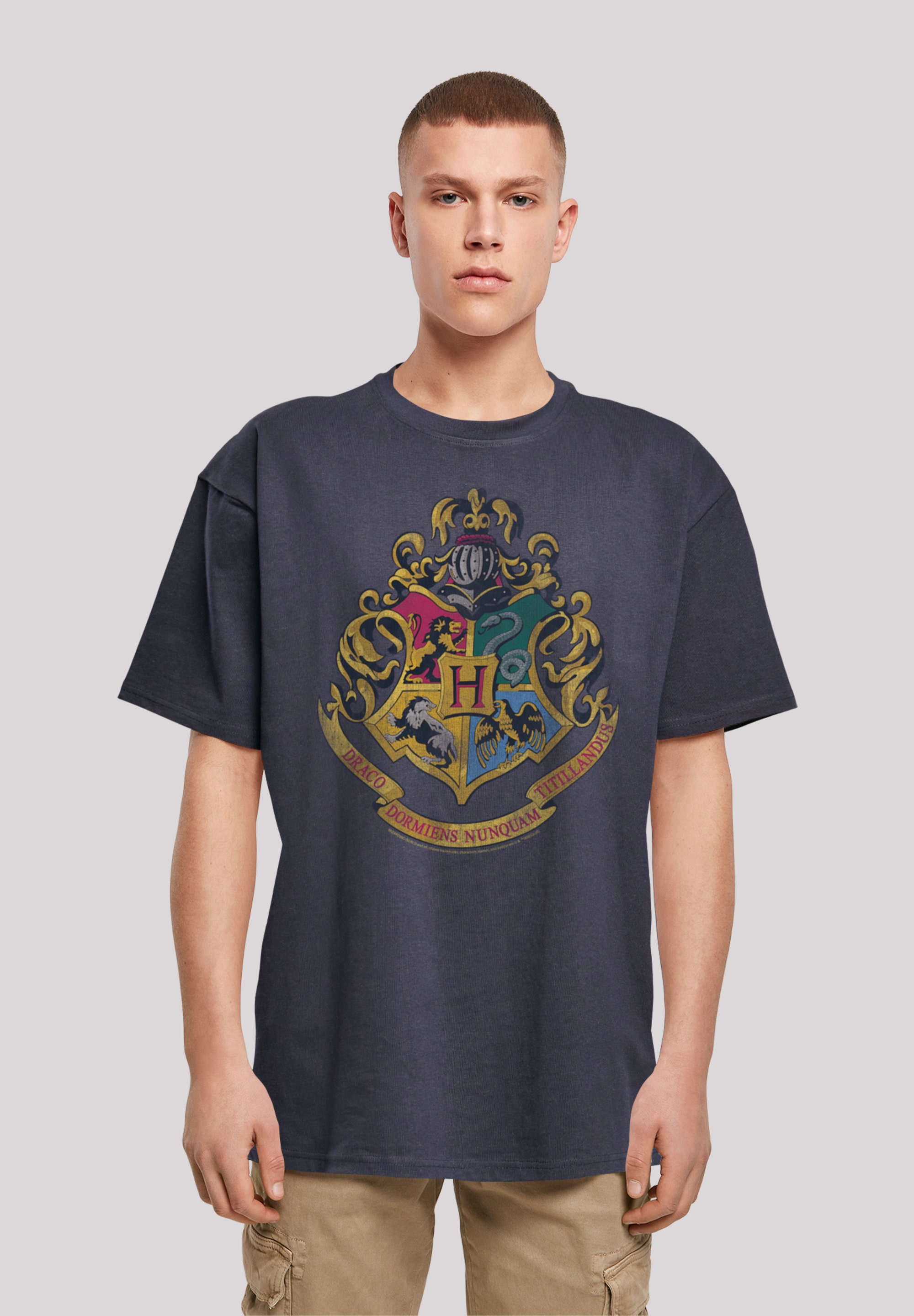 F4NT4STIC T-Shirt "Harry Potter Distressed Hogwarts Crest", Print günstig online kaufen