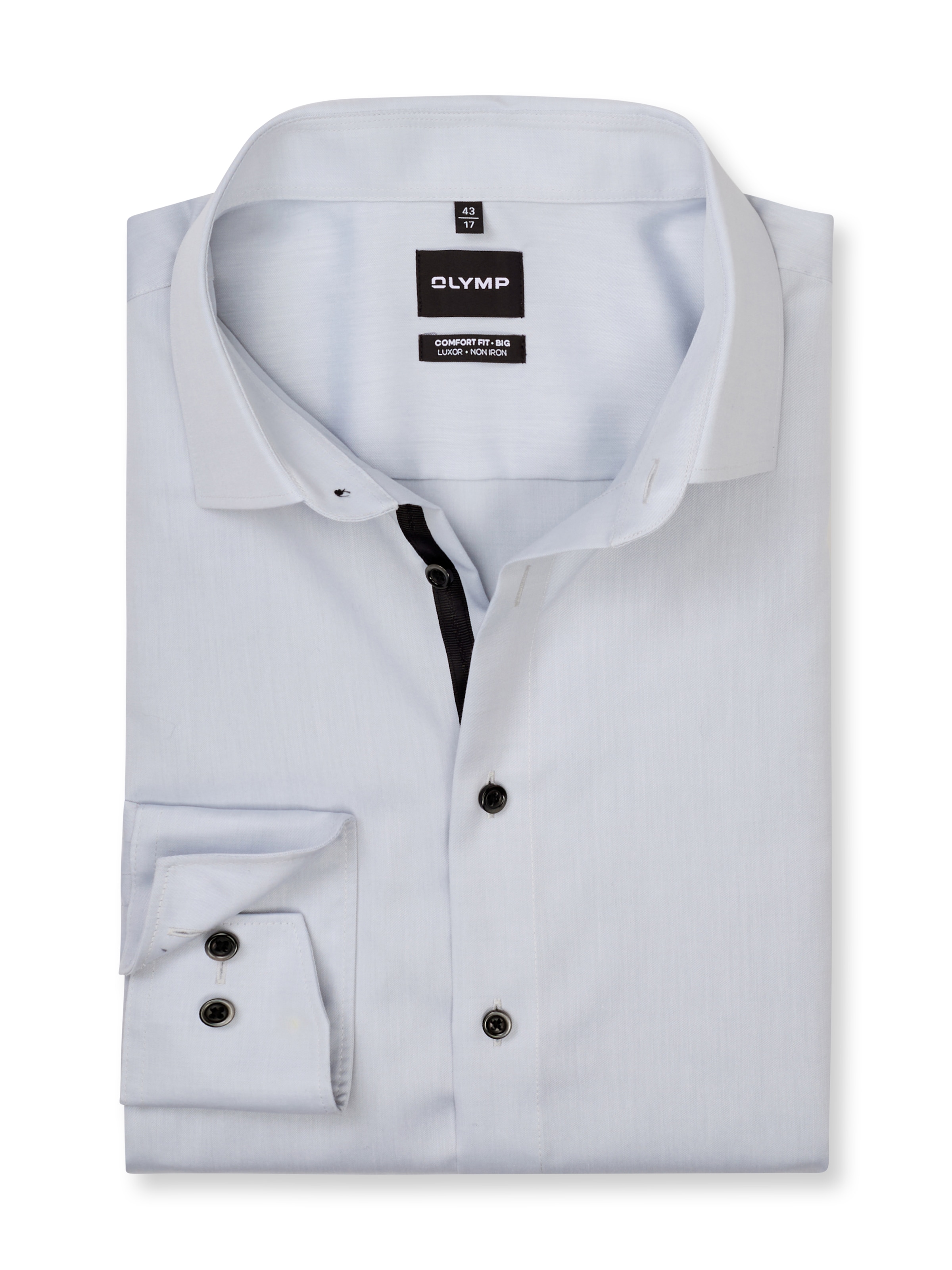 OLYMP Langarmhemd Businesshemd, Big & Tall, unifarben, New Kentkragen günstig online kaufen