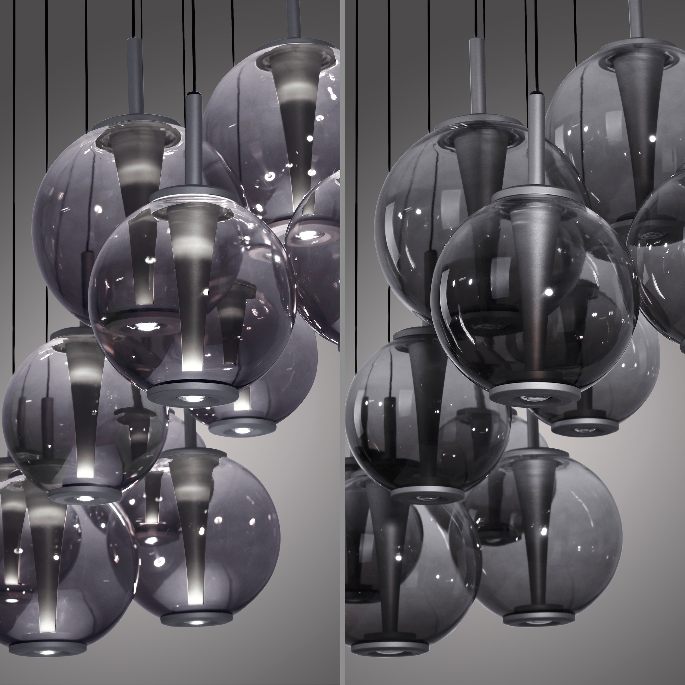 Neuhaus PURE LED Pendelleuchte »PURE E-Infinity« LED-Board 1 Stk. warmweiß - kaltweiß e-SLIDE® Funktion, CCT, dimmbar, Fernbedienung