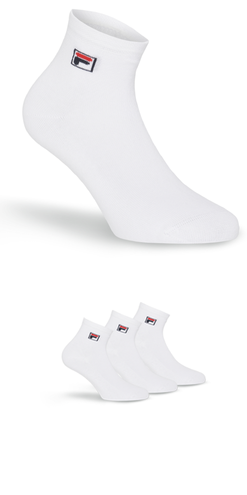Fila Kurzsocken "UNISEX QUARTER PLAIN SOCKS" 3 Paar tlg. mit eingestrickem günstig online kaufen