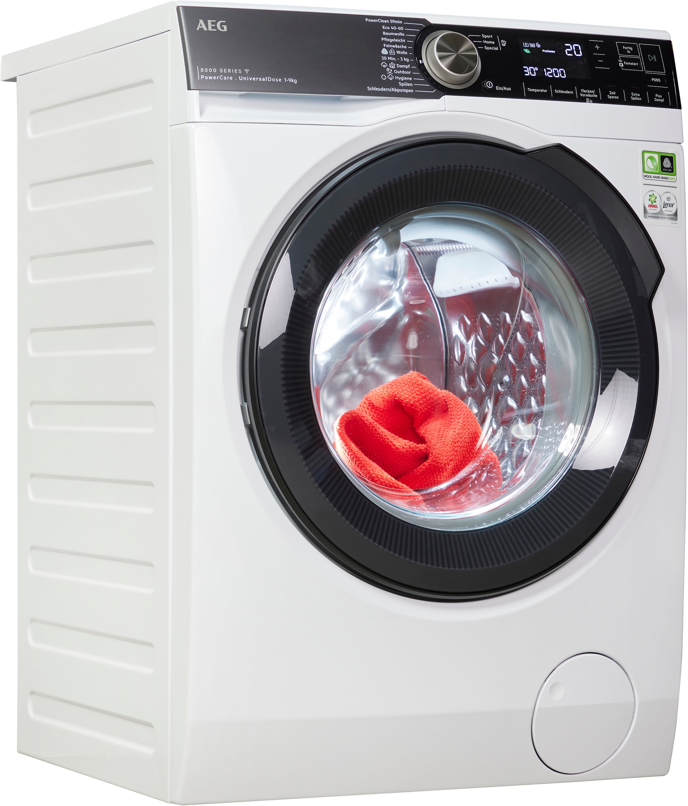 AEG Waschmaschine 8000 Series "LR8E80690 914501317" 9 1600 PowerClean - Fle günstig online kaufen