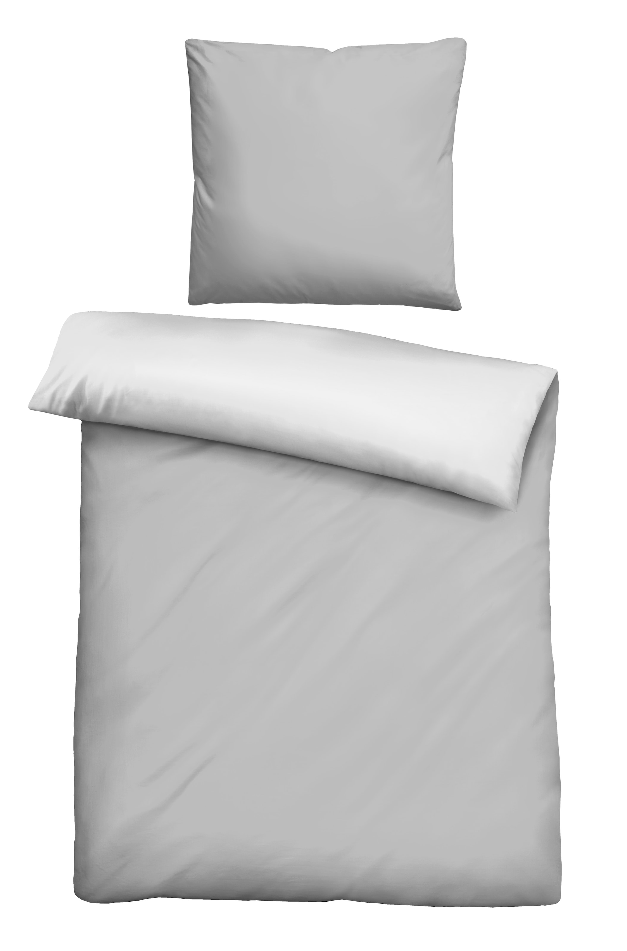 Castell - Markenbettwäsche 1100000002199 "0560500" 2 Microfaser-Satin,2 teilig, pflegeleichte Bettwäsche mit Reißverschluss