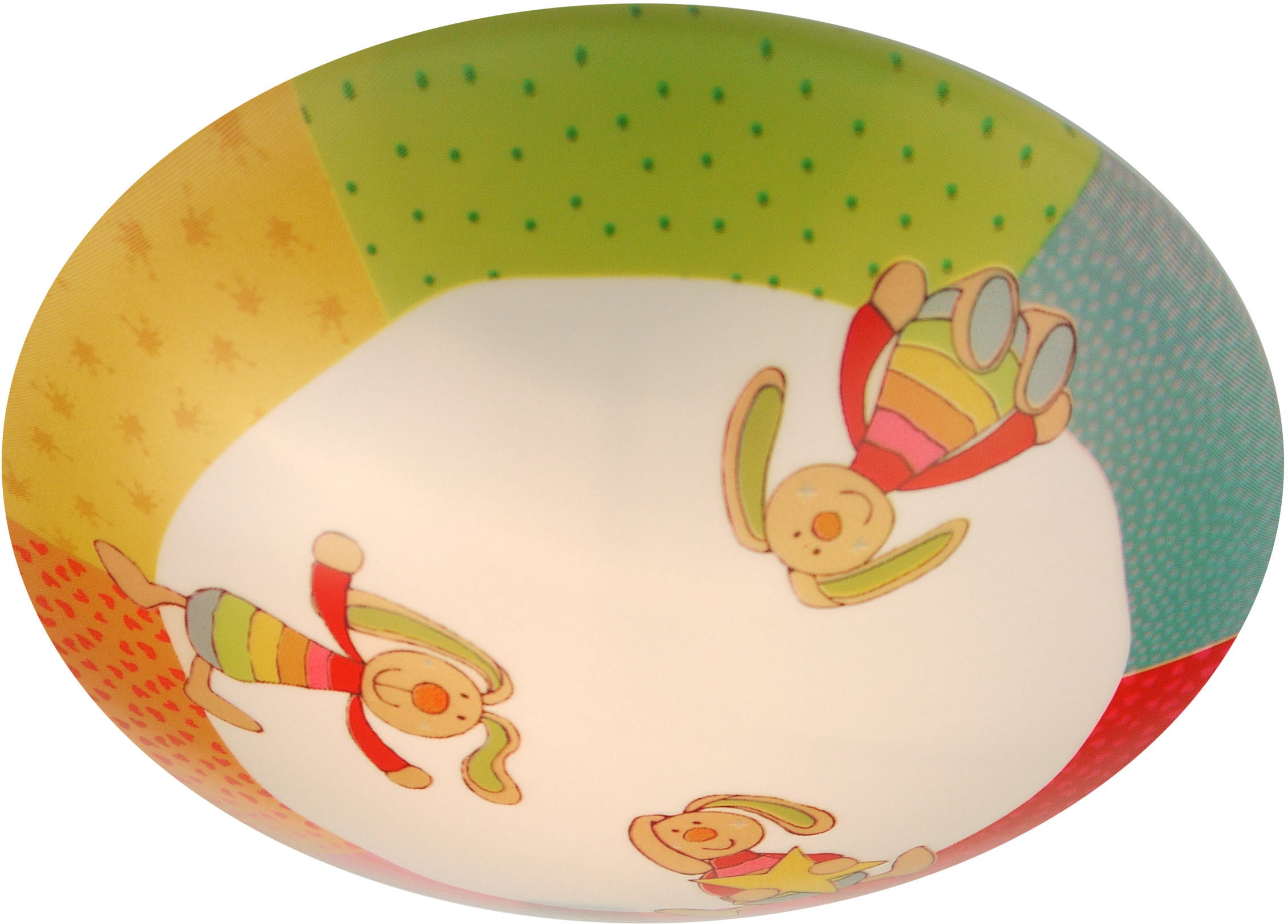 niermann Deckenleuchte »Rainbow-Rabbit«, 1 flammig, Leuchtmittel E27 | ohne Leuchtmittel, Deckenschale Rainbow Rabbit