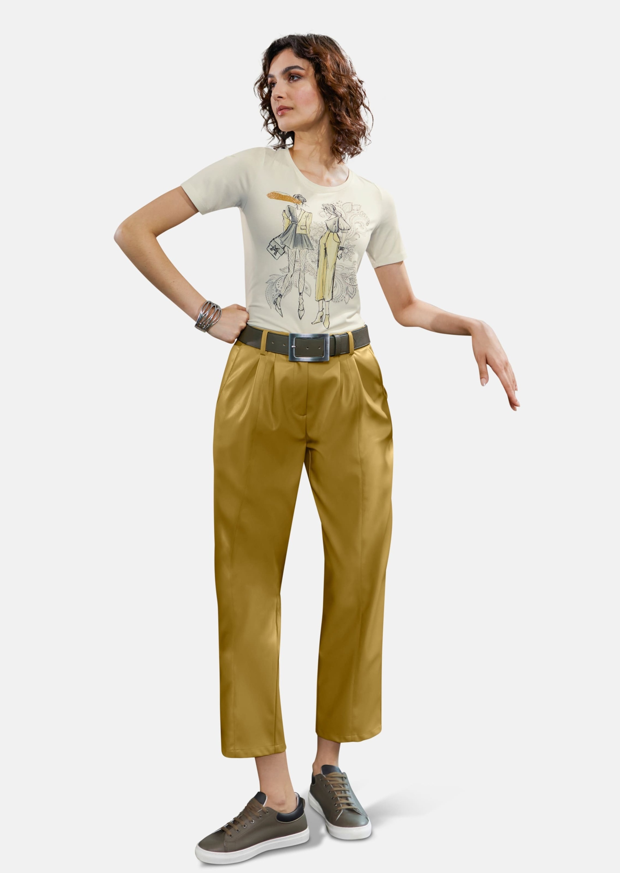 Thumbnail - MADELEINE Culotte "Hose Verkürzte Hose aus softem Lederimitat"