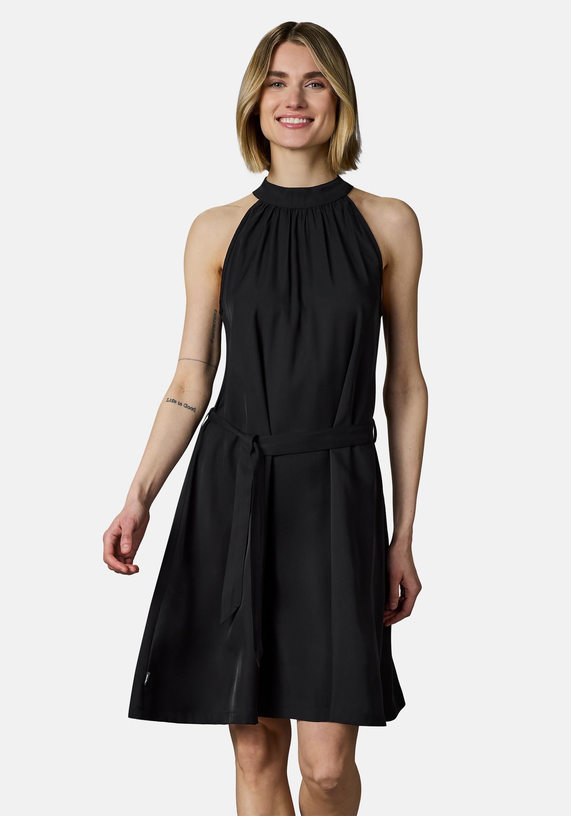 Ragwear A-Linien-Kleid "Angylee Print YOUMODO" Ohne Taschen Leichtes Sommerkleid mit Neckholder und Bindegürtel