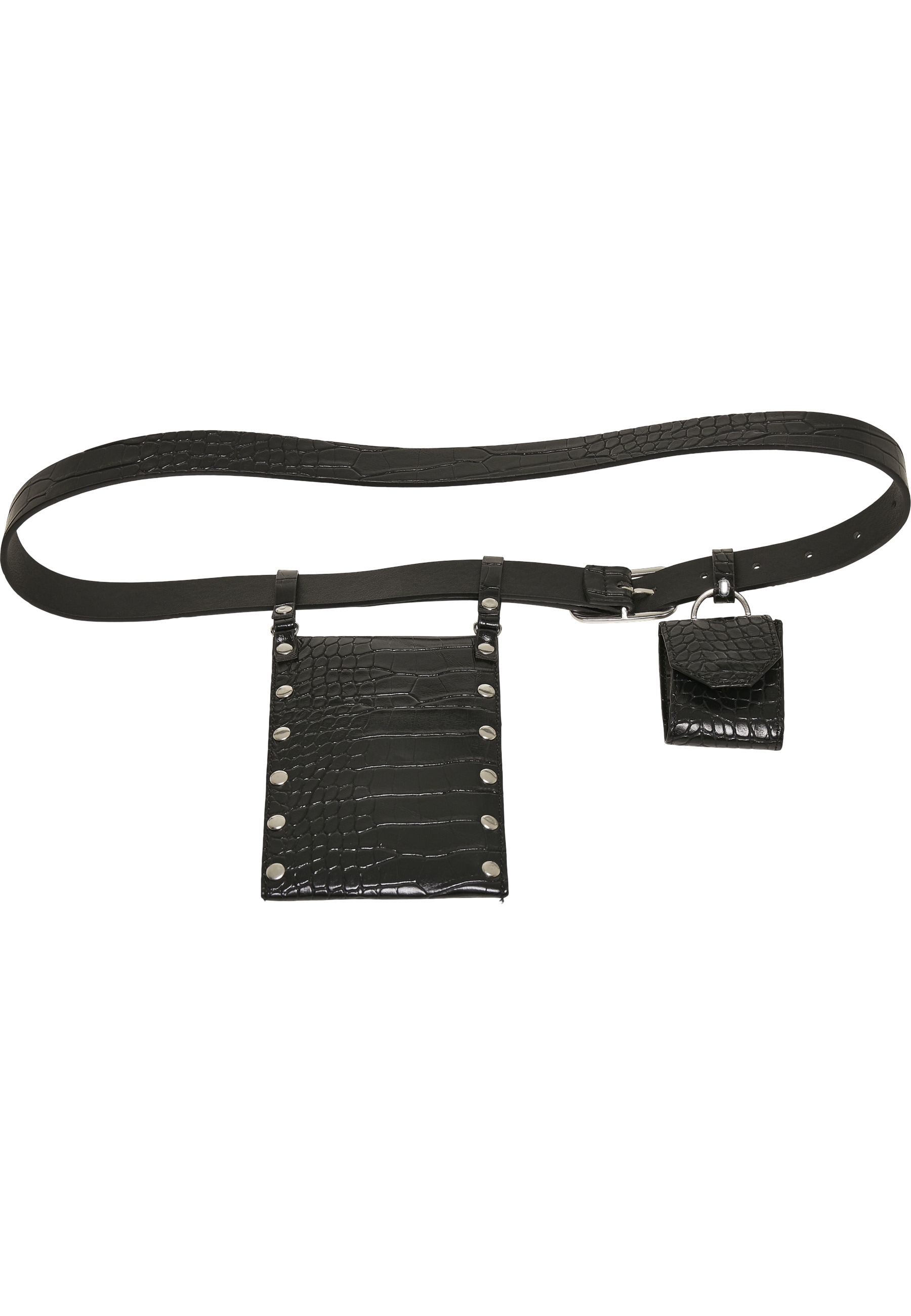 URBAN CLASSICS Hüftgürtel »Urban Classics Unisex Croco Synthetic Leather Belt With Pouch«