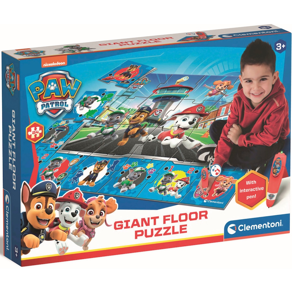 Clementoni® Puzzle »Quiz-Bodenpuzzle PAW Patrol«