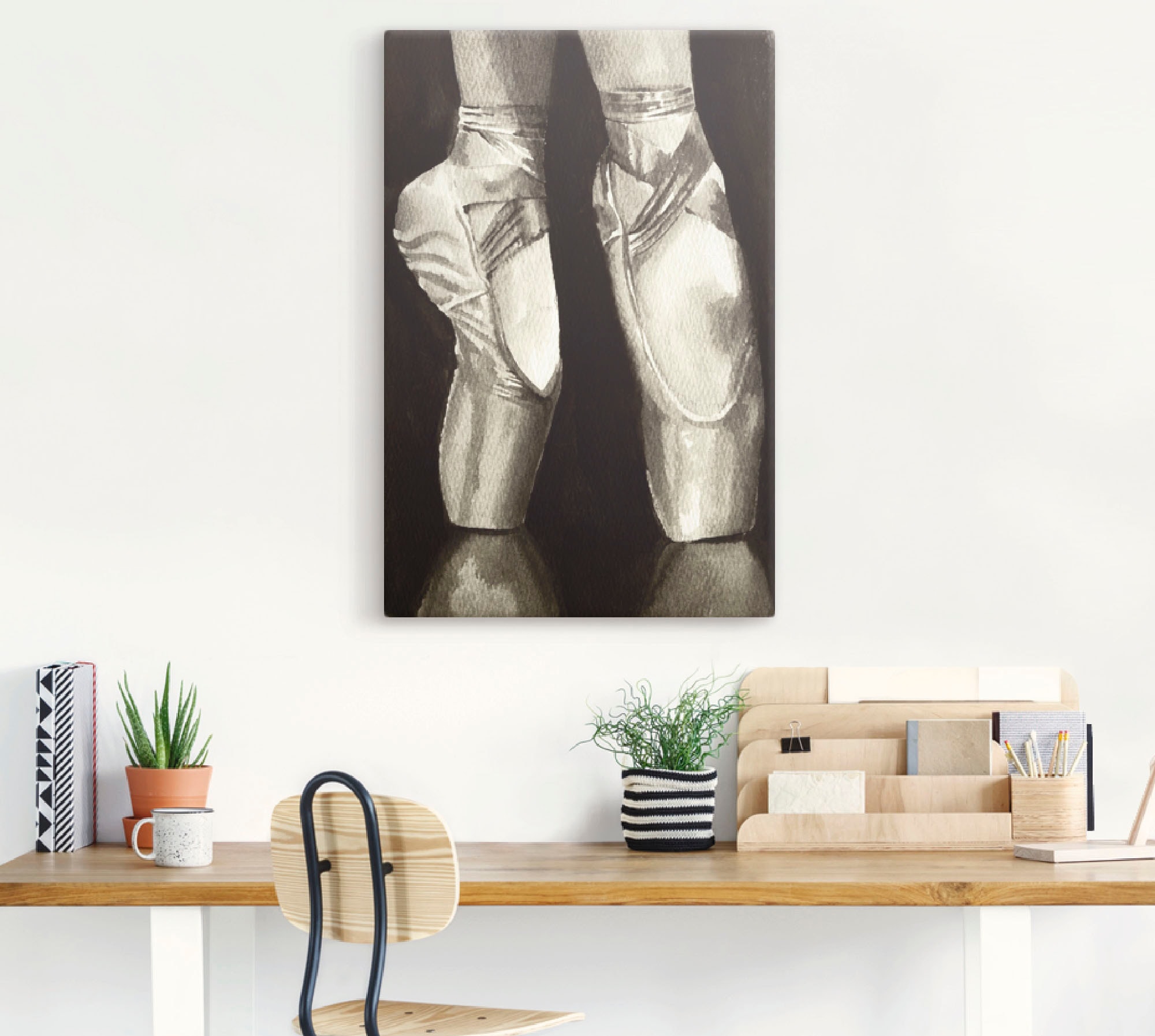 Artland Wandbild »Balletschuhe II«, Sport, (1 St.), als Leinwandbild, Poster in verschied. Größen