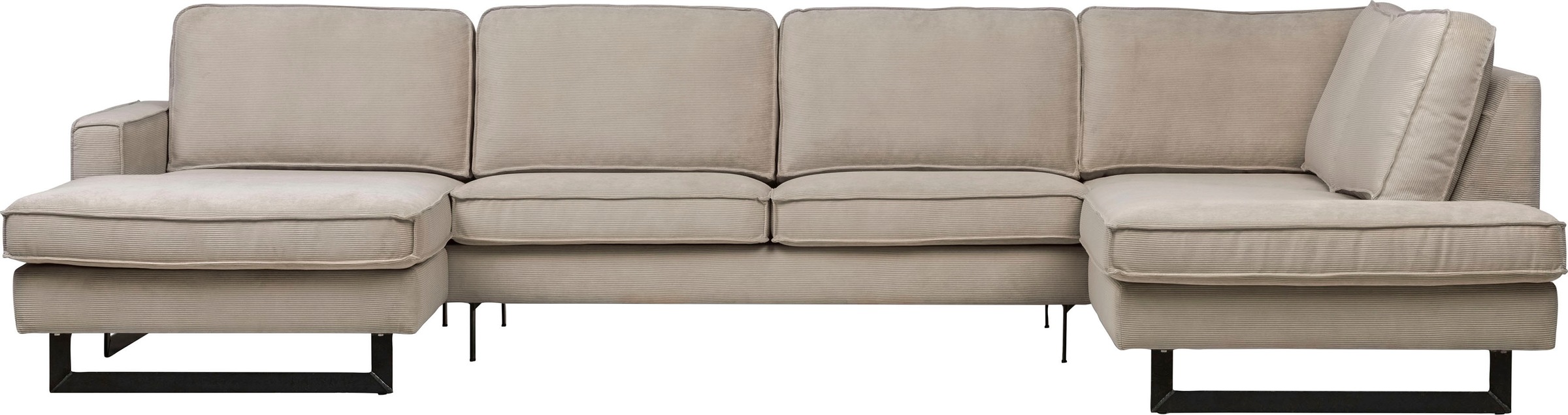 Home affaire Wohnlandschaft "Pinto, 350 cm, U-Form, XXL, mit Ottomanen" Cor günstig online kaufen