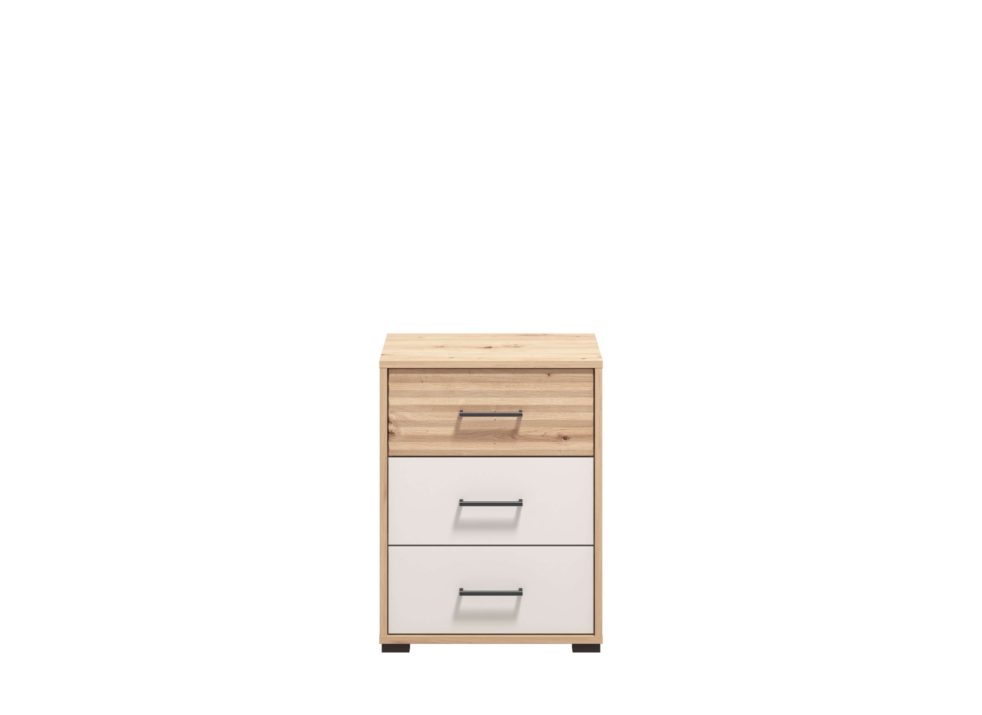 INOSIGN Nachtkommode »Modena Nachtschrank Nachttisch mit 2 oder 3 Schubladen«, FSC®-Zerifiziert Trendfarbe cashmere, ideal für kleine Räume
