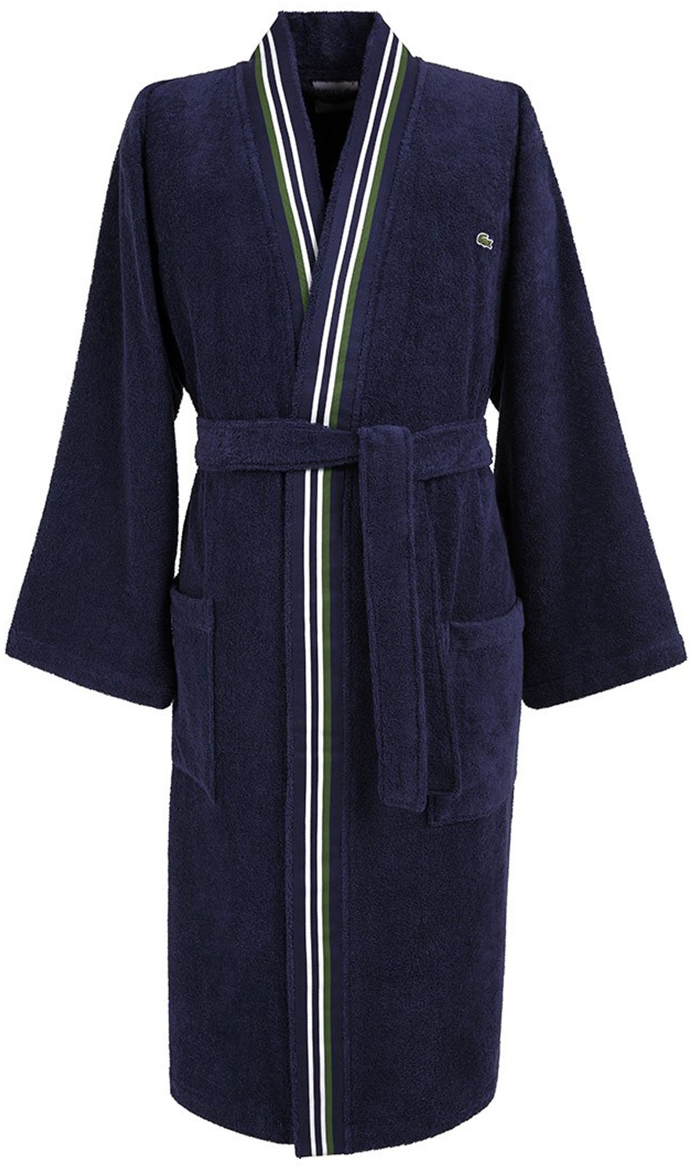 Lacoste Bademantel "LCLUB" 1 Stk. mit Label-Applikationen