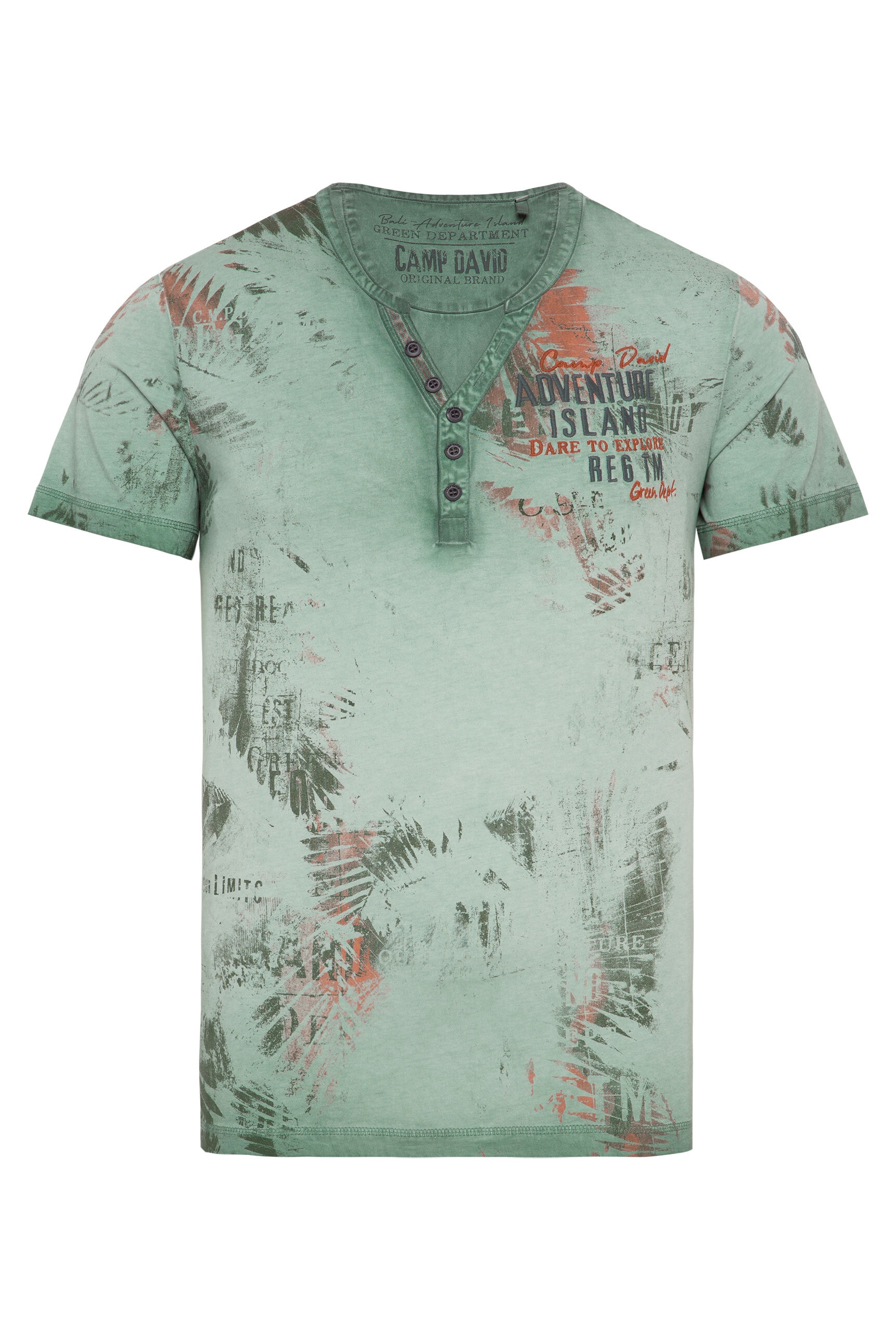CAMP DAVID Rundhalsshirt, aus Baumwolle