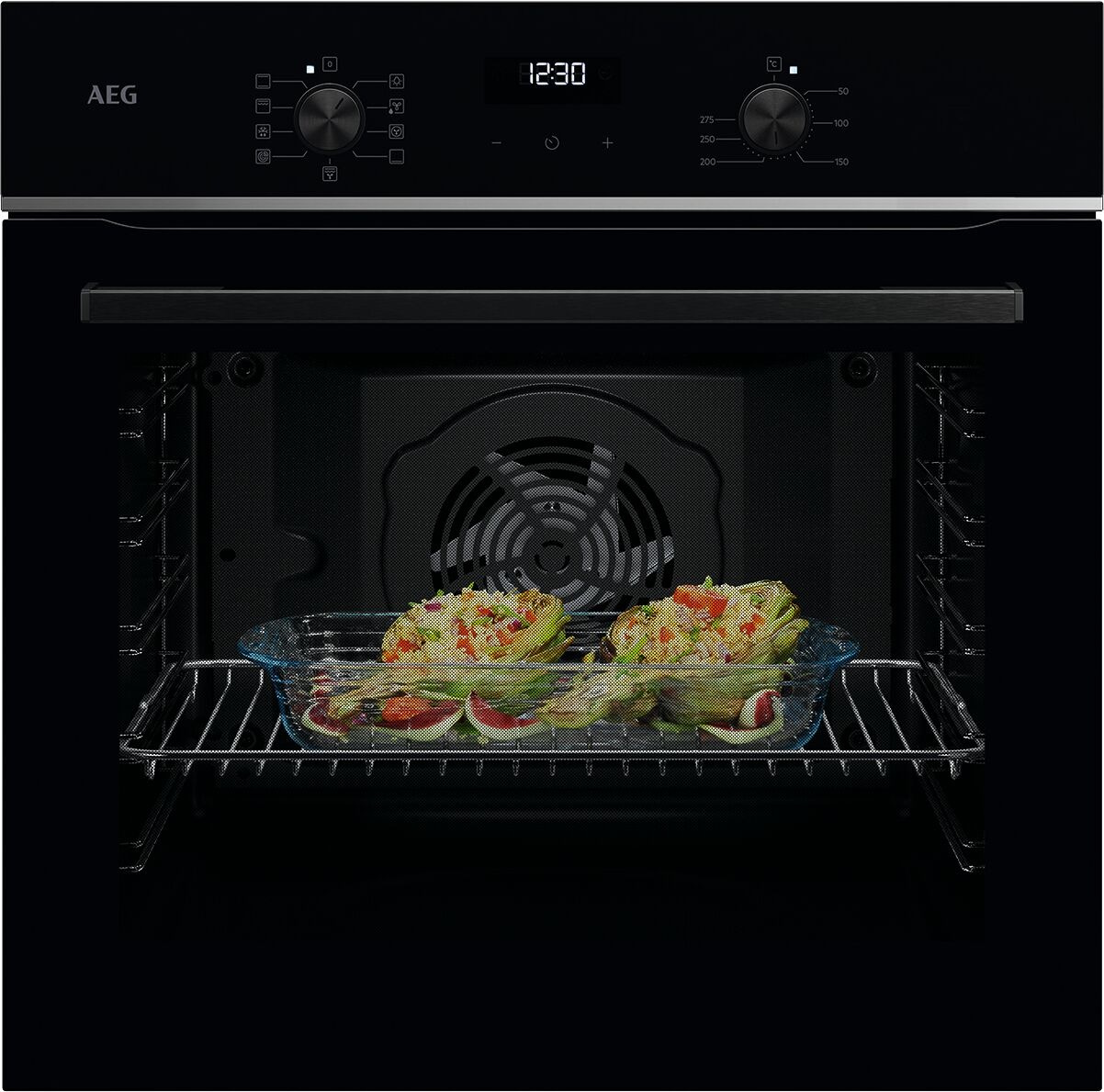 AEG Backofen-Set "TU5AB20WSB 949496391" mit 1-fach-Teleskopauszug Aqua Clean Bis zu 10x weniger sichtbare Kratzer – Made in Germany