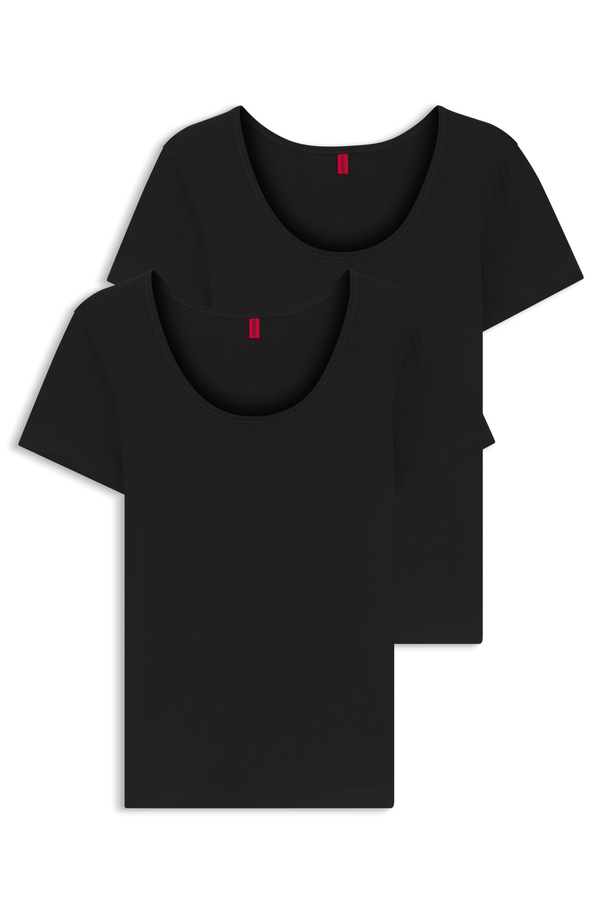 HUGO Underwear T-Shirt »TWIN« Packung, 2er-Pack, 2 Stk. mit vertikalem Logodruck