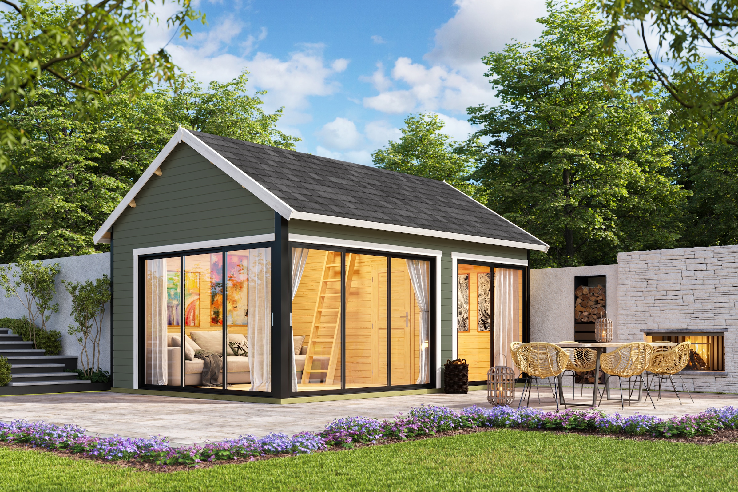 Nordic Holz Gartenhaus "MURANO 3" günstig online kaufen