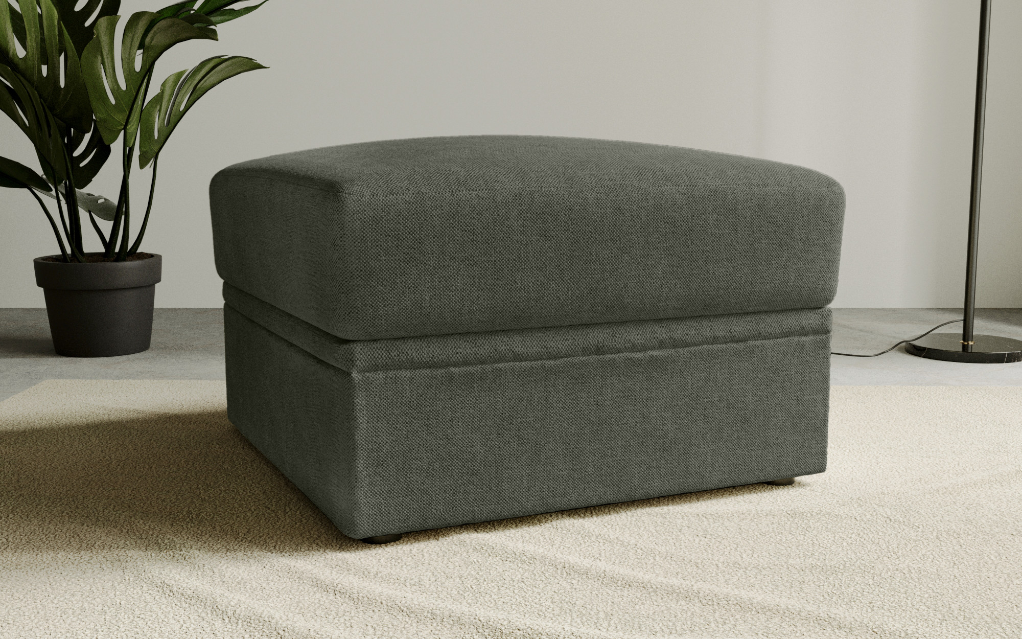 OTTO home Polsterhocker "Lavars Schlafsofa" mit Bonellfedern, mit Stauraum, in zwei Bezugsqualitäten