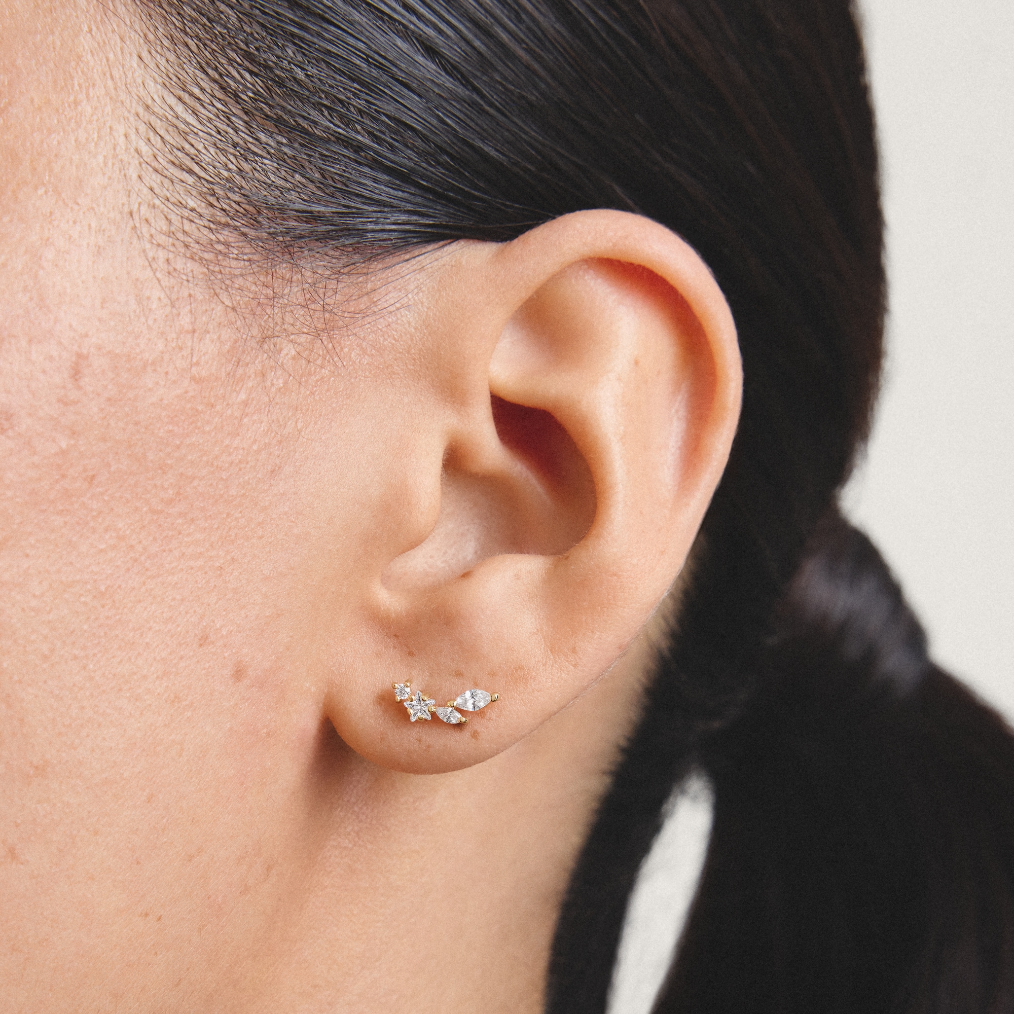 THOMAS SABO Paar Ohrstecker »gelbgoldfarben« mit Zirkonia (synth.)