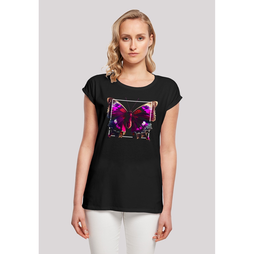 F4NT4STIC T-Shirt »Pink Schmetterling SHORT SLEEVE TEE«