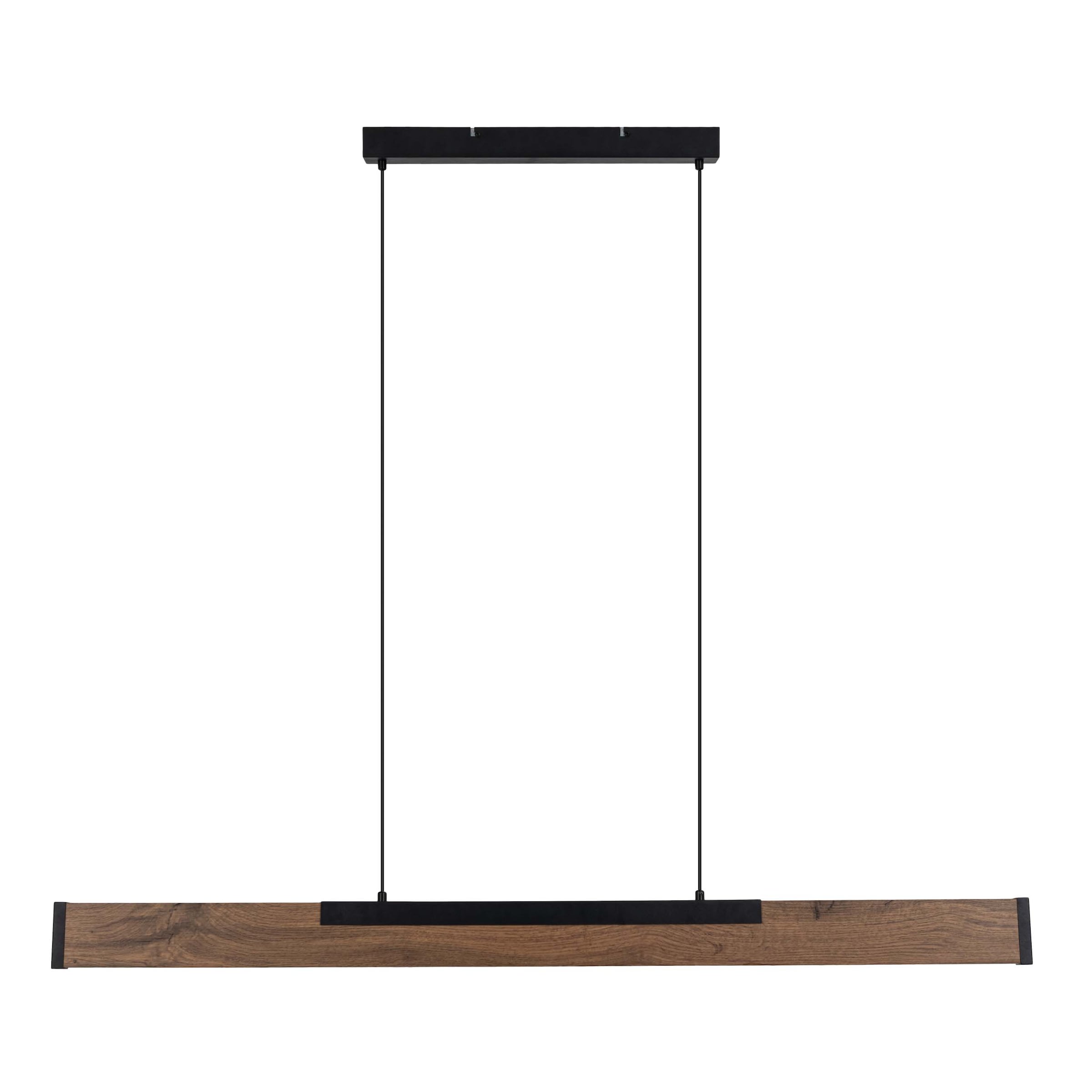 näve LED Pendelleuchte »Wilma« LED-Modul 1 Stk. Warmweiß mit Holz, dimmbar per Wandschalter, Memoryfunktion, höhenverstellbar