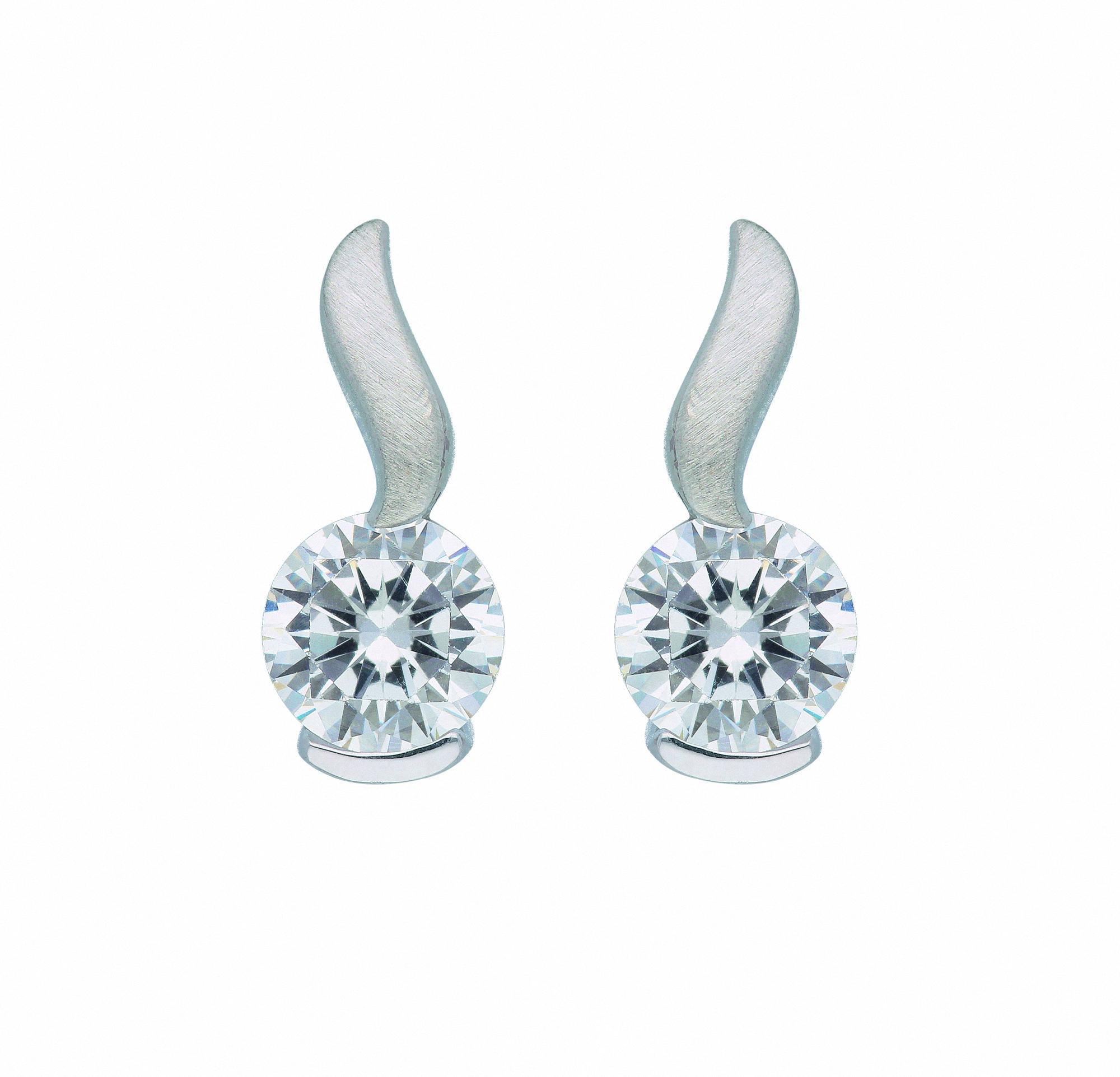 Paar Ohrhänger ADELIA´S "1 Paar 925 Silber Ohrringe / Ohrstecker mit Zirkonia", silber, Ohrringe, Damen, Damen, Silber 925 (Sterlingsilber), mit Zirkonia Silberschmuck für Damen