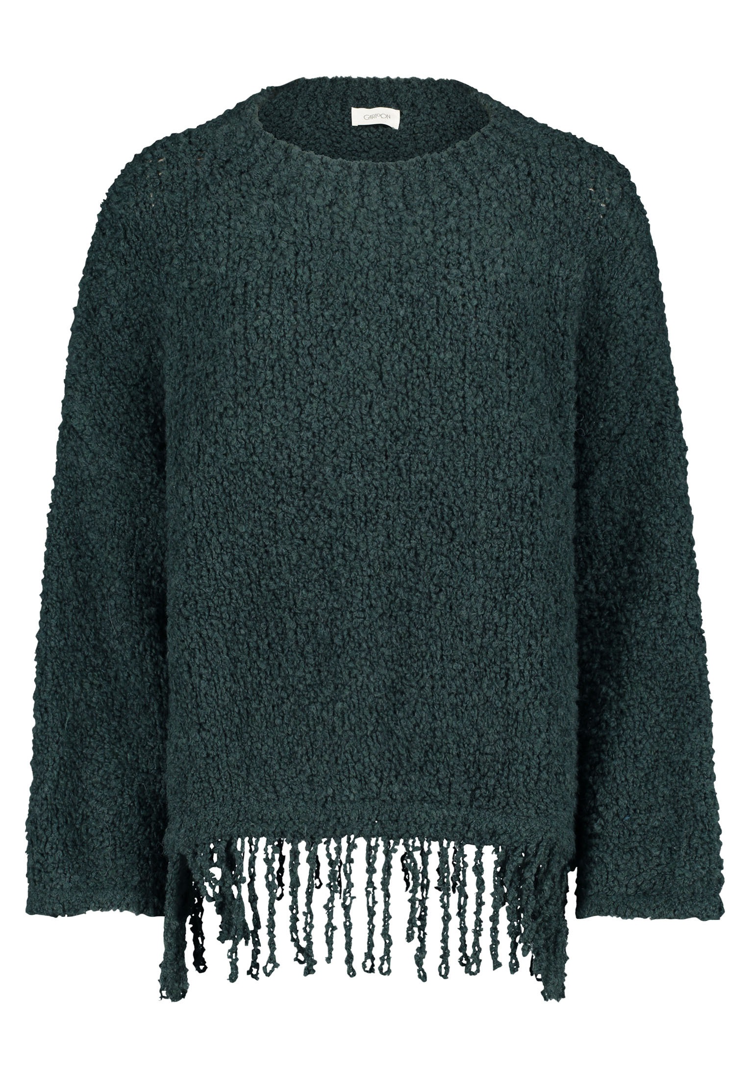 Cartoon Strickpullover "Damen Strickpullover mit Fransen" 1 Stk. tlg. Frans günstig online kaufen