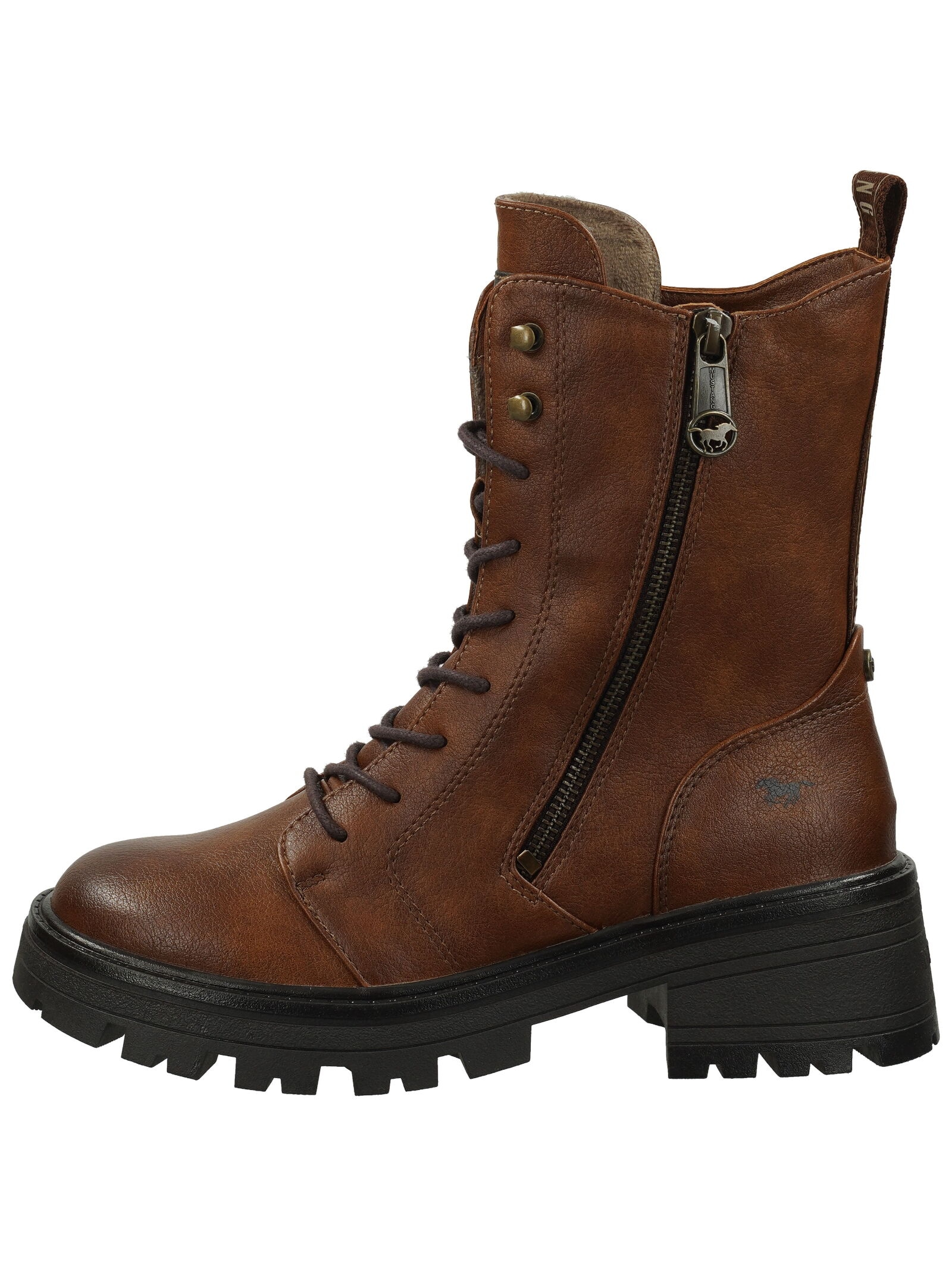 Mustang Shoes Schnürstiefelette »Mustang Shoes Stiefelette Lederimitat«