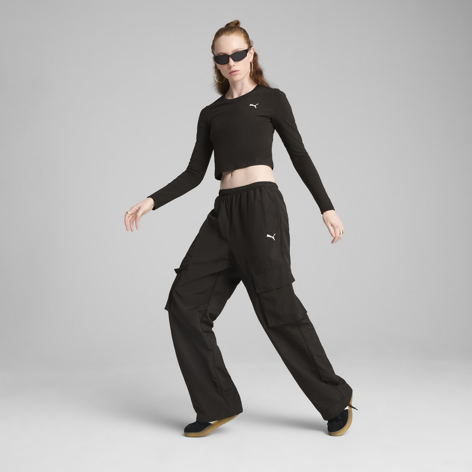 PUMA T-Shirt »WARDROBE ESS Kurzes figurbetontes T-Shirt Damen«