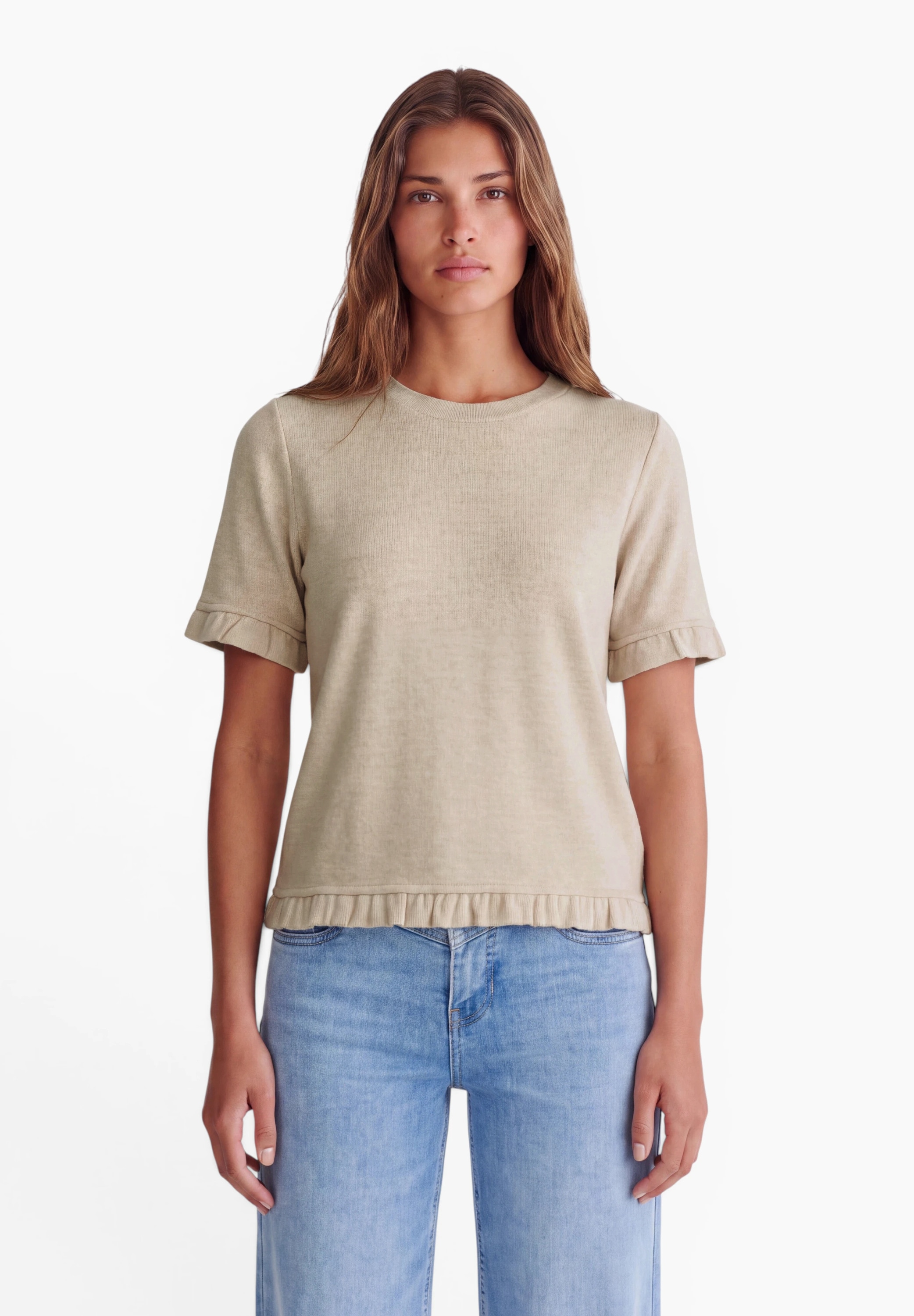 STREET ONE STUDIO T-Shirt mit Rüschendetails