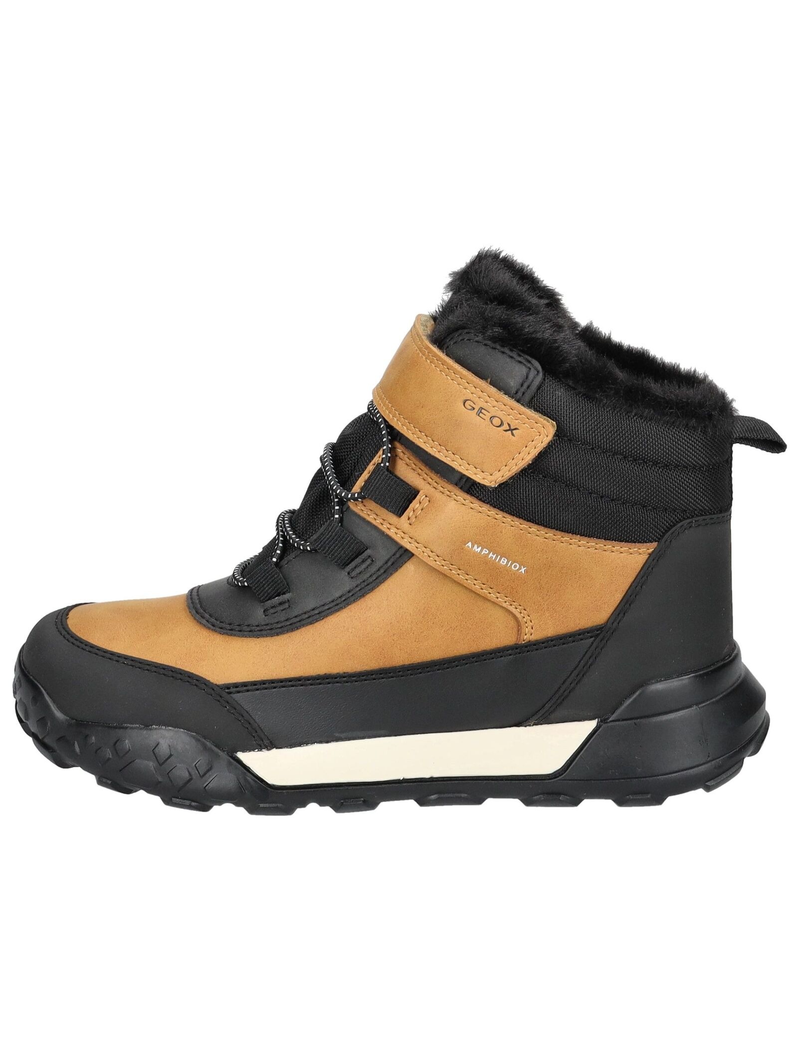 Geox Schnürstiefelette »Geox Stiefelette Lederimitat/Textil«