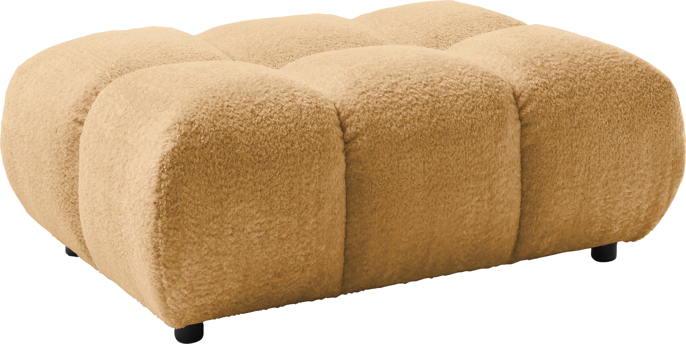 Home affaire Polsterhocker "Cozy Bubble, mit eleganter Steppung, weich gepolstert, 108x73 cm" 1 Stk. tlg. passend zum Sofa und dem drehbaren Sessel der Graceland-Serie