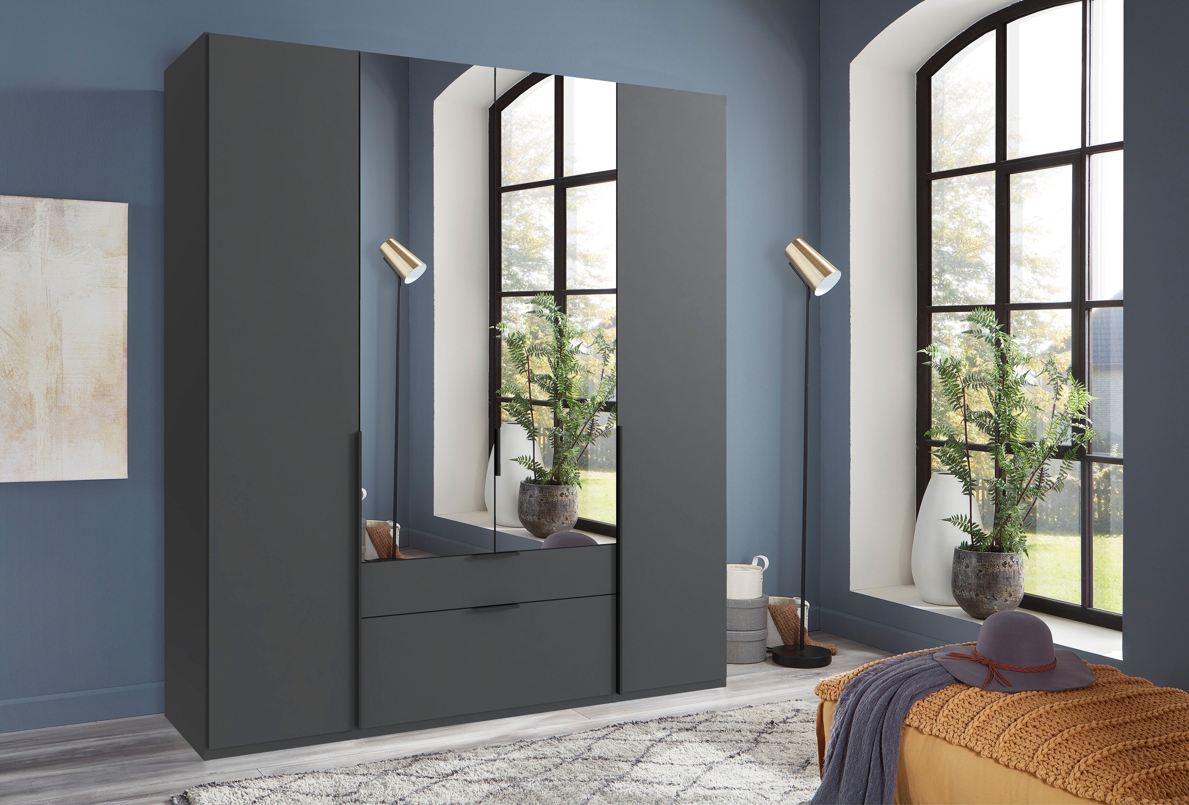 Wimex Drehtürenschrank "Mugano, 135 oder 180cm breit, 208 oder 236cm hoch, günstig online kaufen