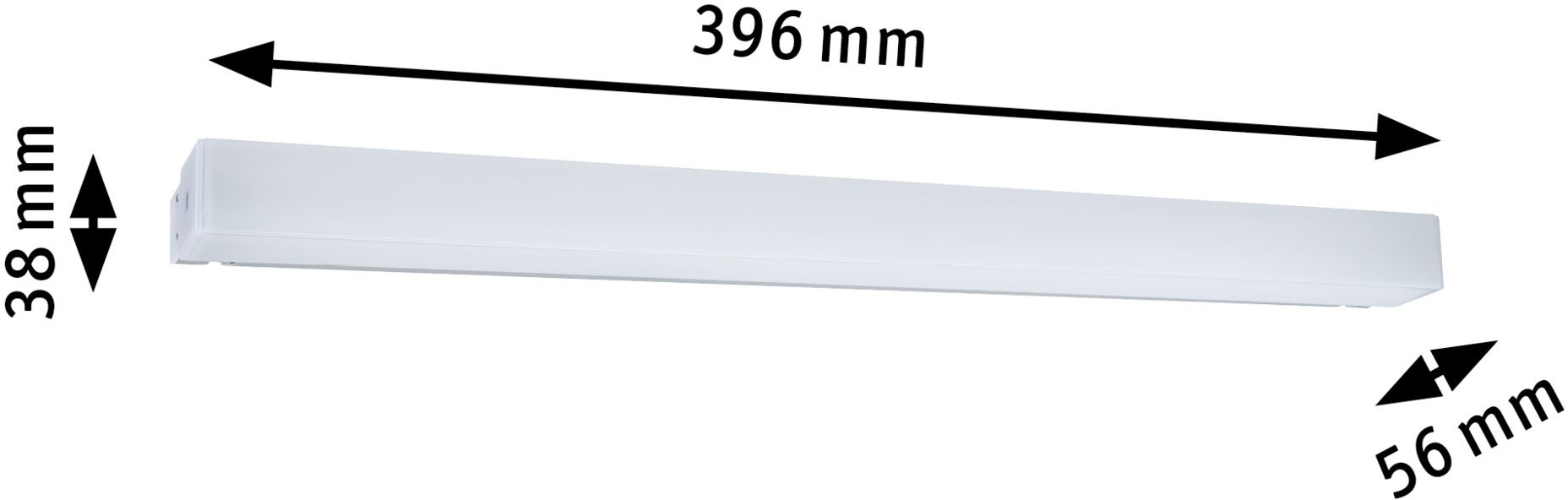 Paulmann Wandleuchte »Luno« 1 Stk. Tageslichtweiß Badezimmerleuchte