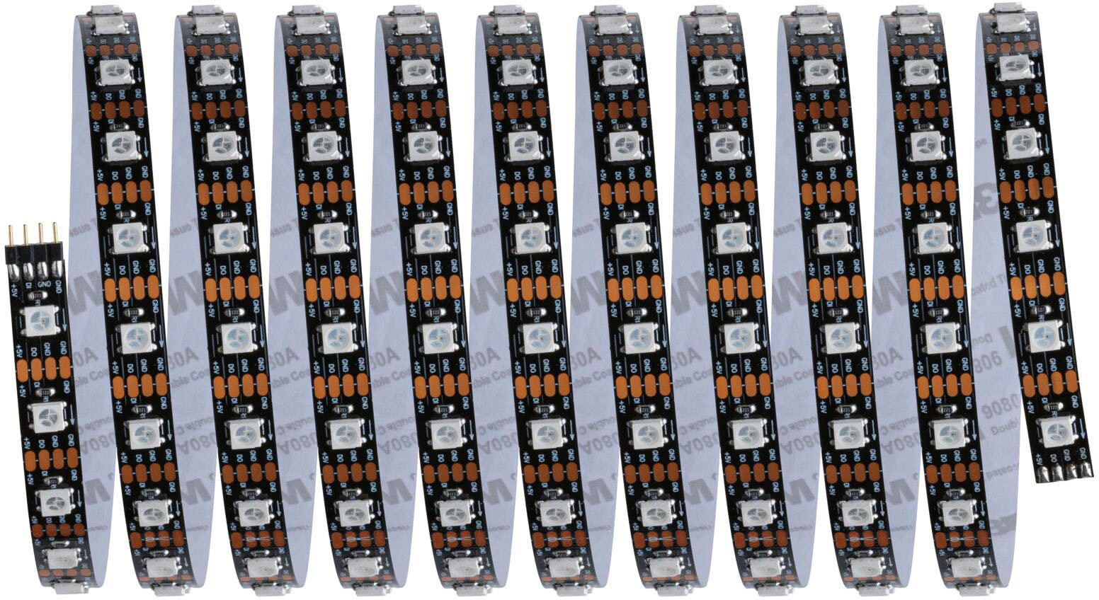 Paulmann LED-Streifen »Dynamic Rainbow RGB 3m 5W 60LEDs/m 10VA«, 1 St.-flammig
