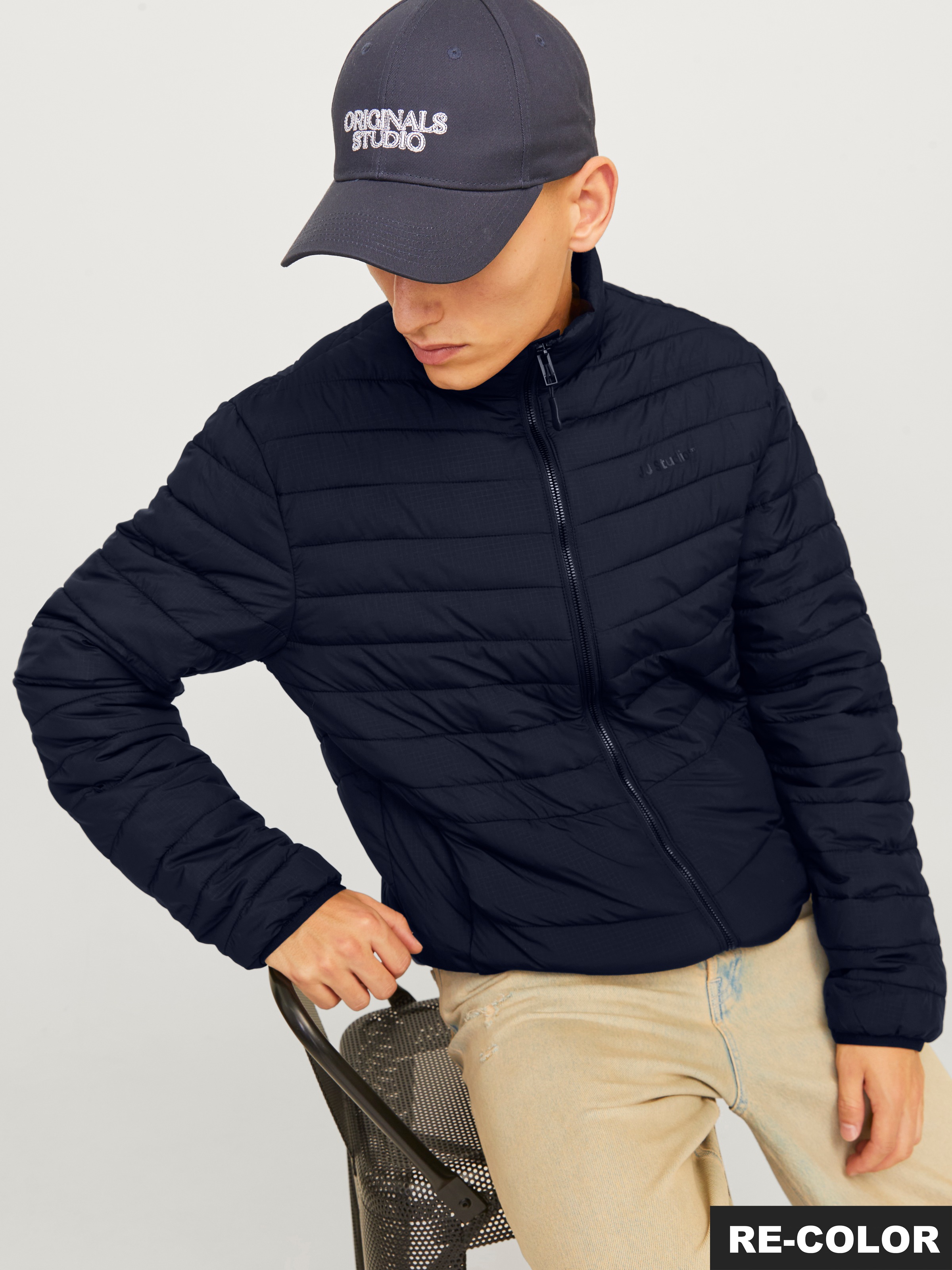 Jack & Jones Steppjacke "JJESTATE PACKABLE PUFFER COLLAR NOOS", ohne Kapuze günstig online kaufen
