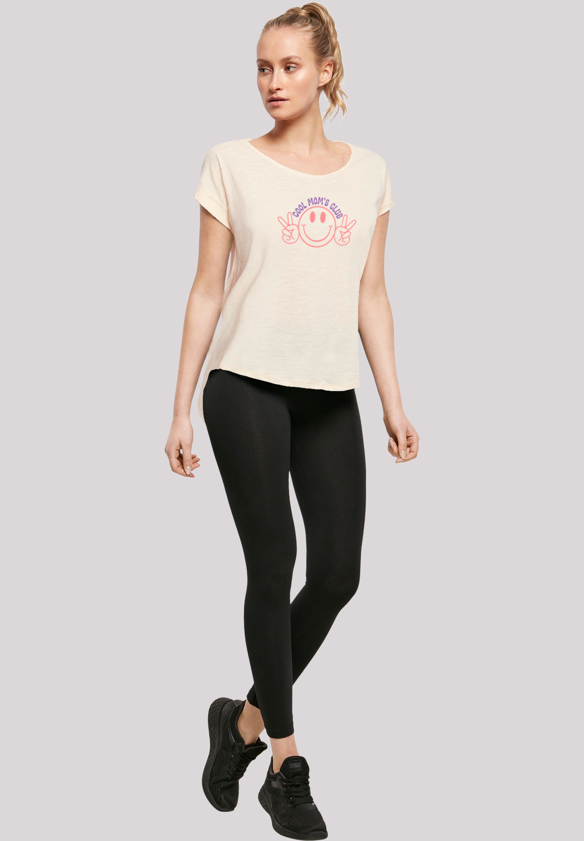 F4NT4STIC T-Shirt »Muttertag Cool Moms Club Peace Zeichen Pastell«, Premium Qualität