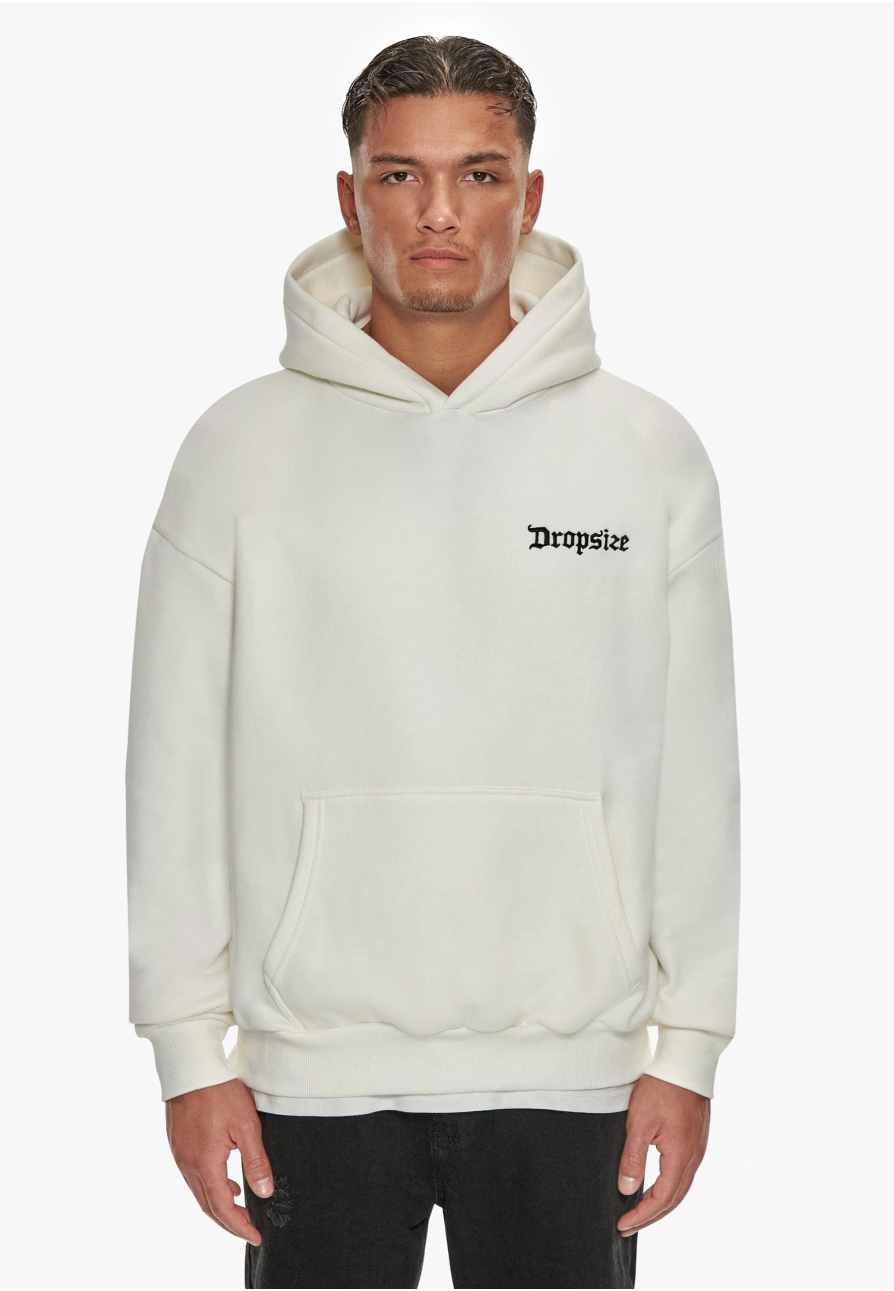 Dropsize Kapuzensweatshirt »Dropsize Herren Heavy Oversize Embo Hoodie«, (1 tlg.)